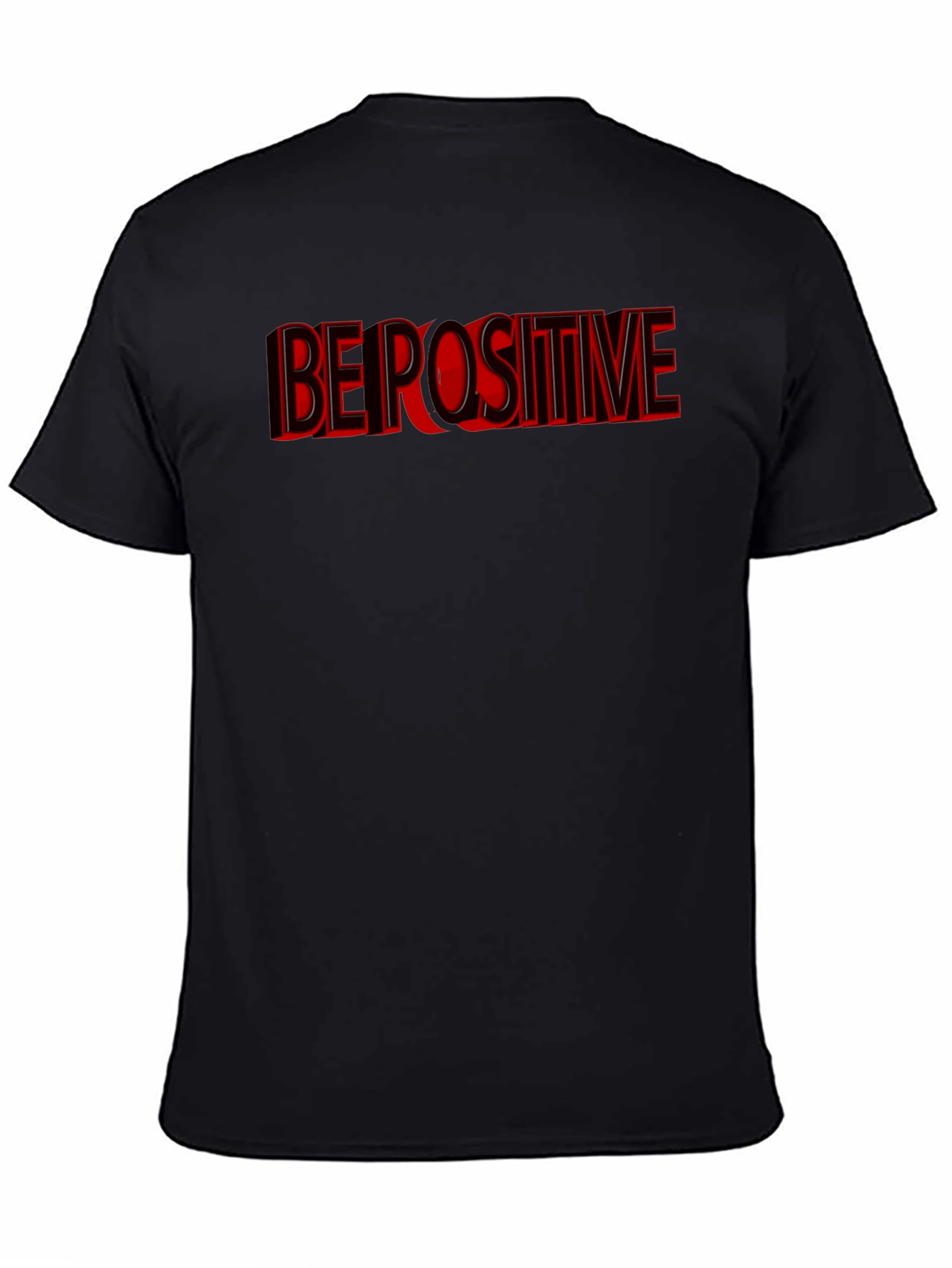 Be Positive Graphic T-Shirt - Black