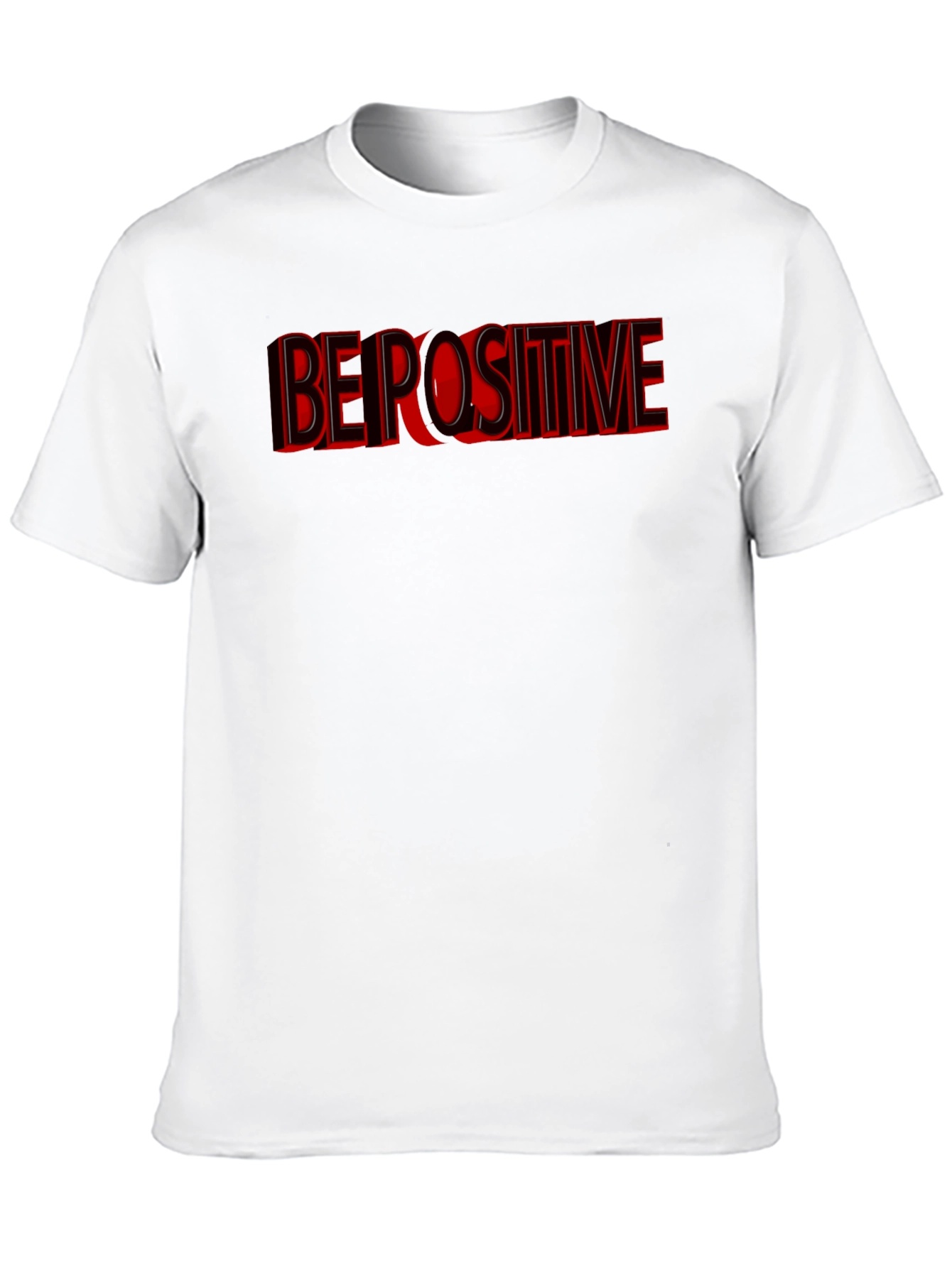 Be Positive Graphic T-Shirt - Black