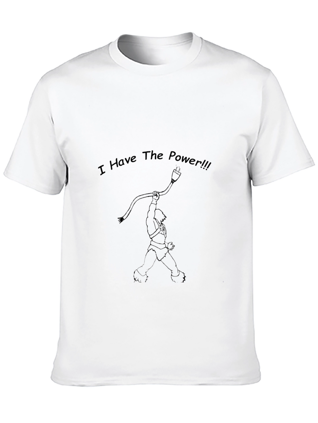 I Have The Power! Black Graphic Tee