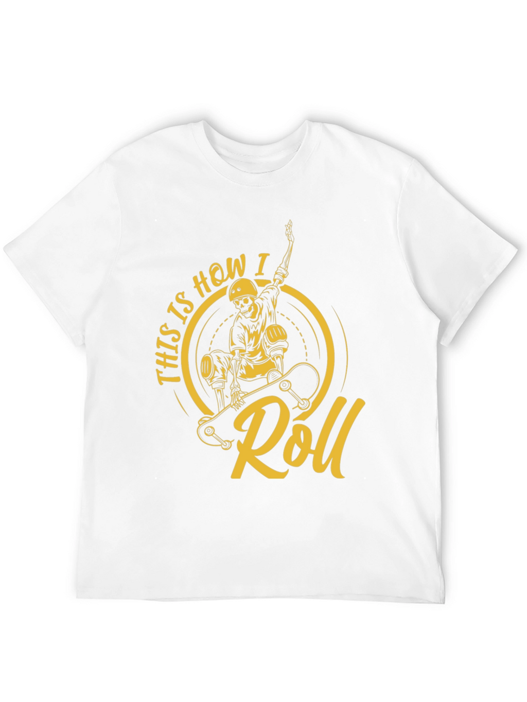 Skateboarding Skeleton T-Shirt - This is How I Roll