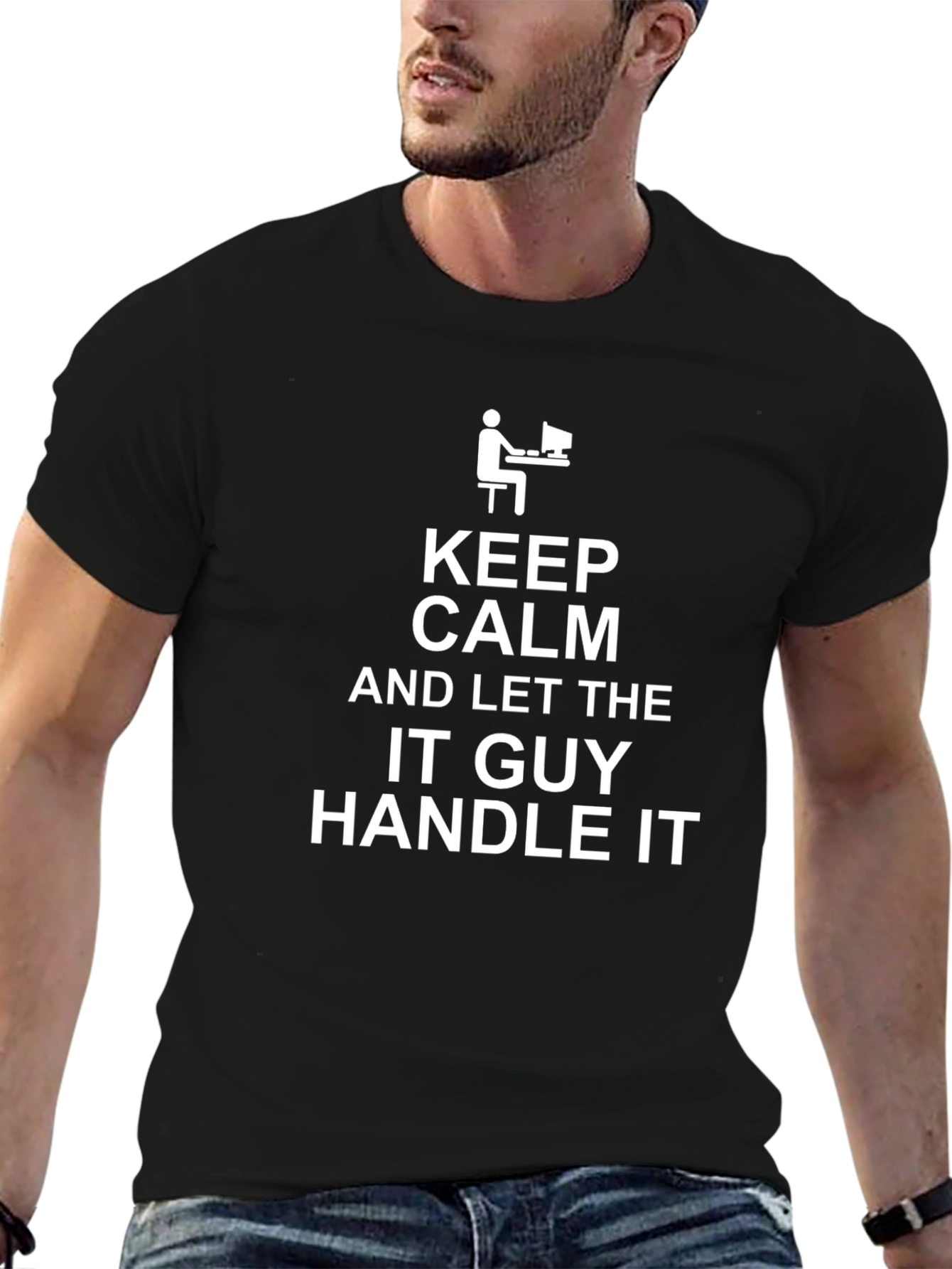 Keep Calm IT Guy T-Shirt - Funny Tech Support Tee
