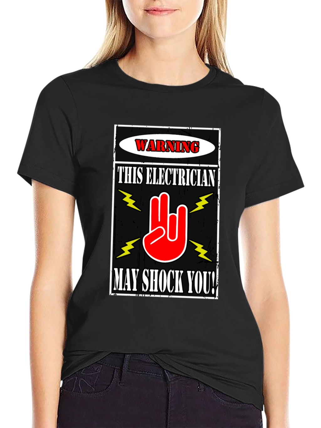 Electrician Warning Graphic T-Shirt