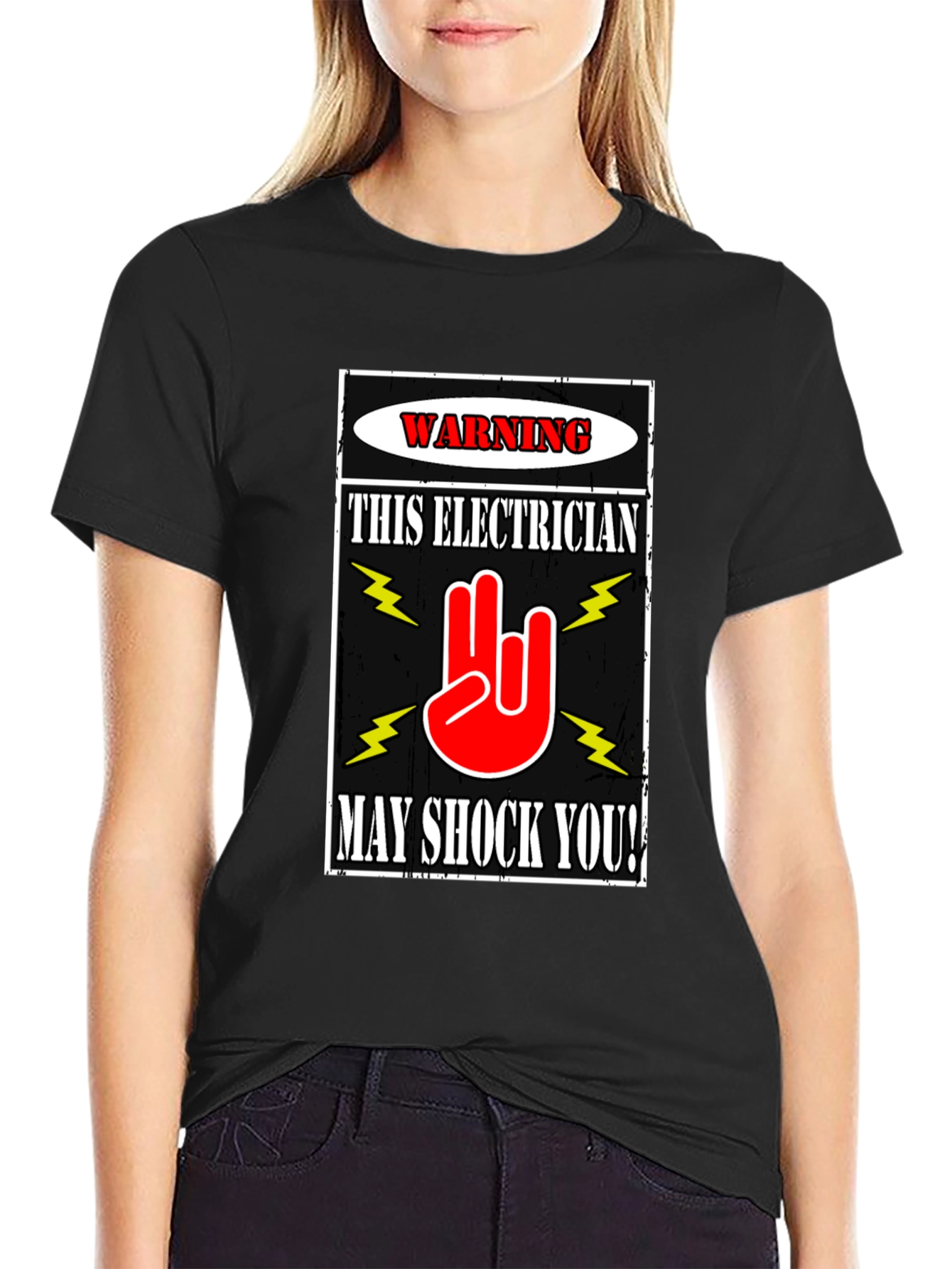 Electrician Warning Graphic T-Shirt