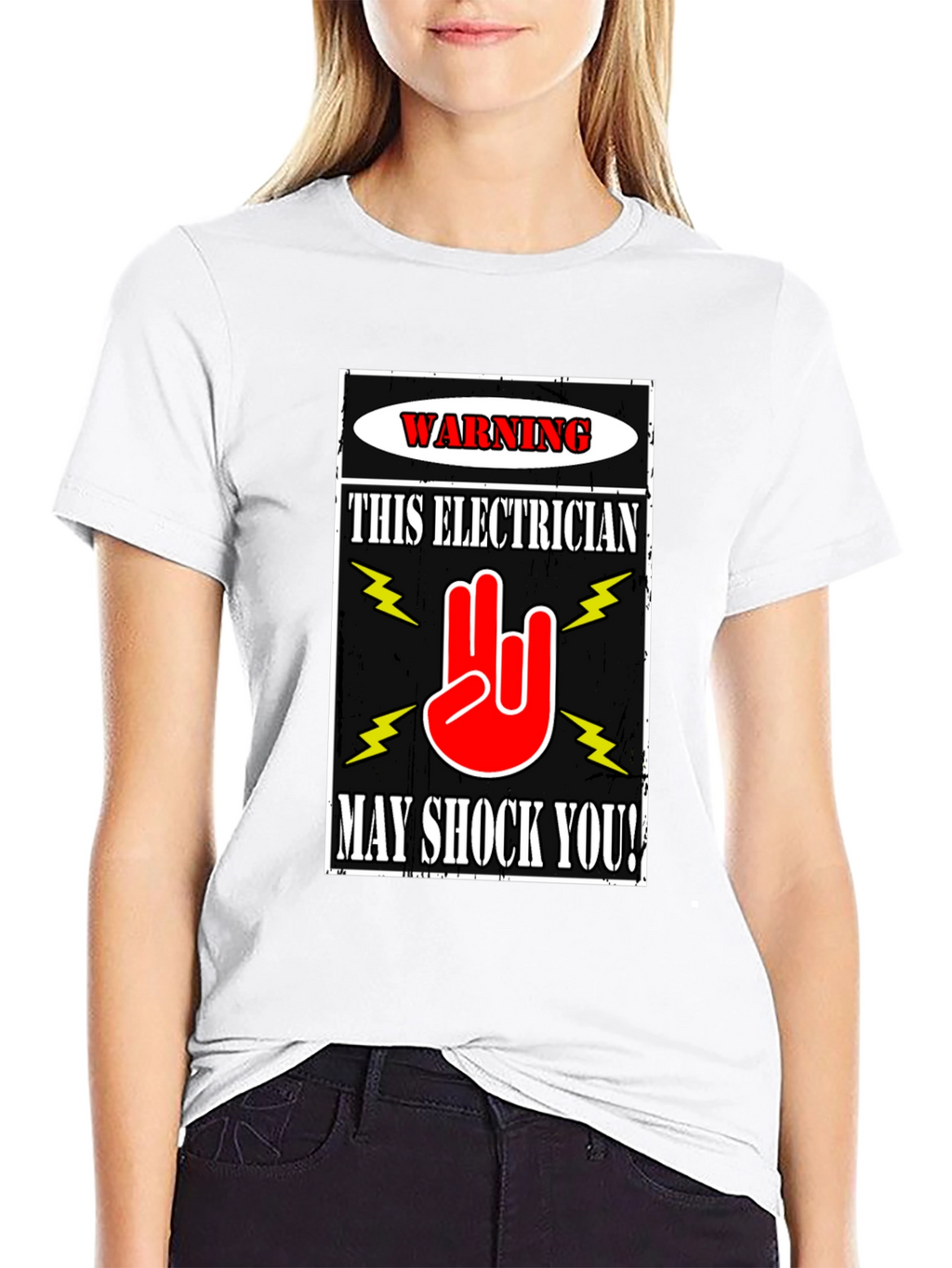 Electrician Warning Graphic T-Shirt