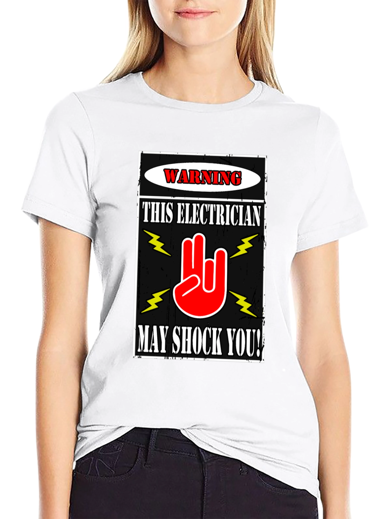Electrician Warning Graphic T-Shirt