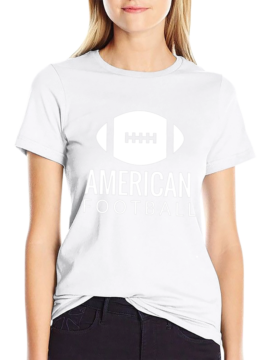 American Football Graphic Tee - Black