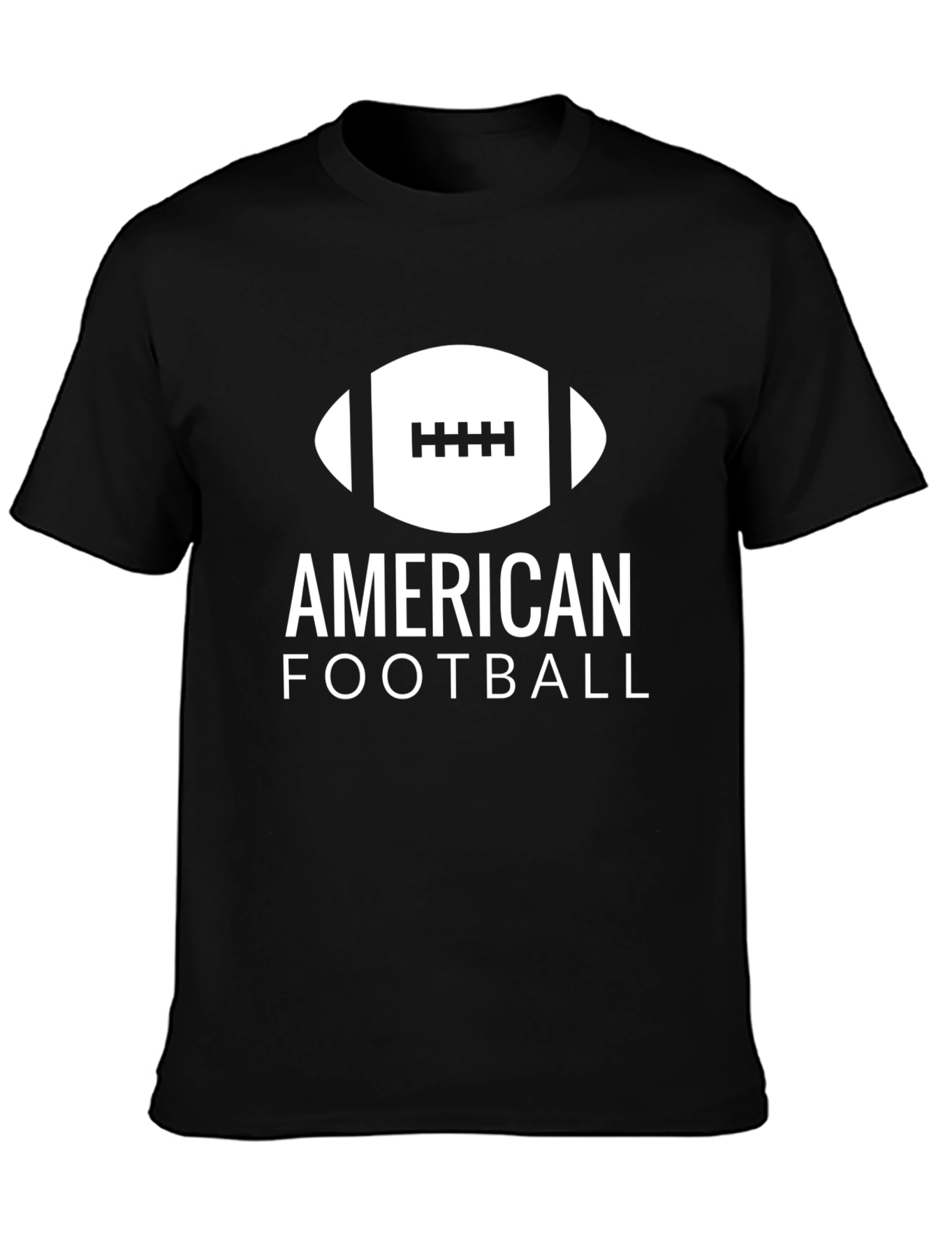American Football Graphic Tee - Black