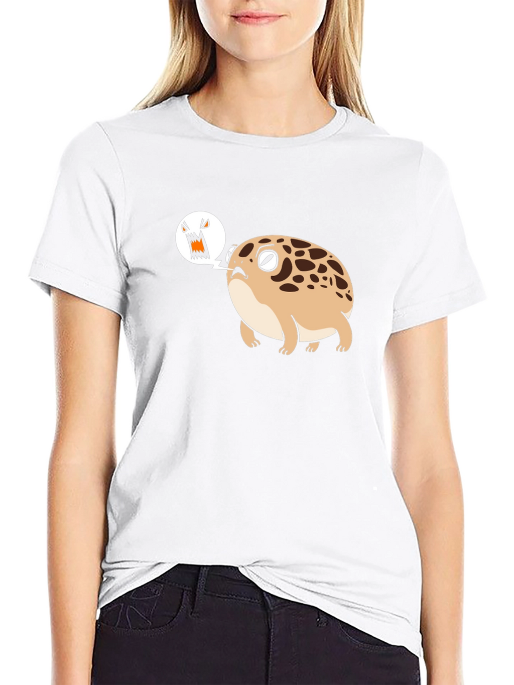 Angry Frog T-Shirt - Mens Black Cotton Tee