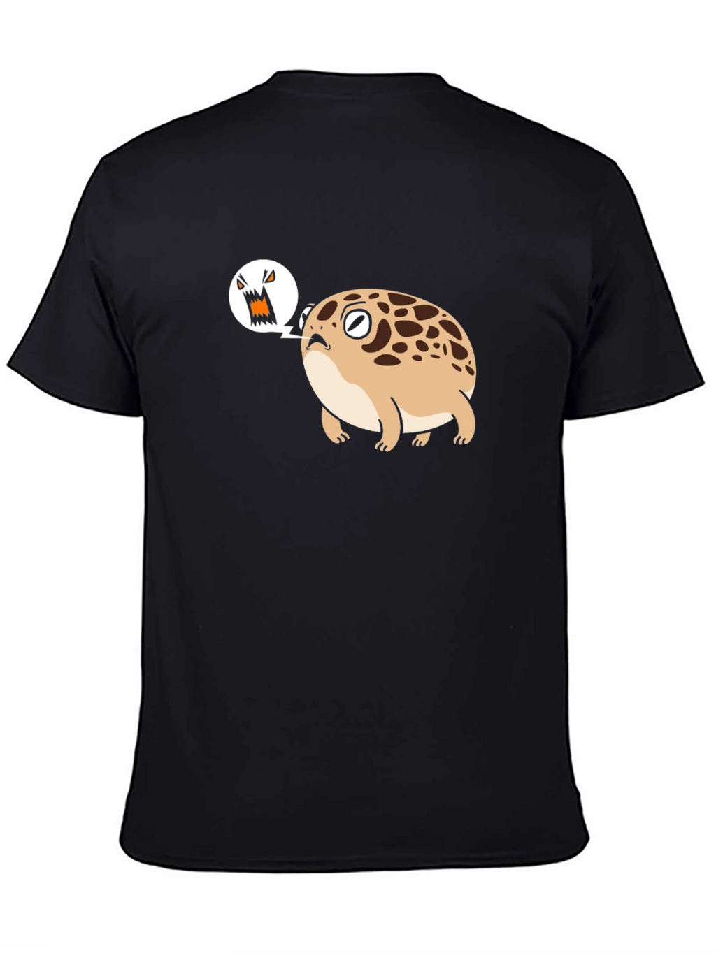 Angry Frog T-Shirt - Mens Black Cotton Tee
