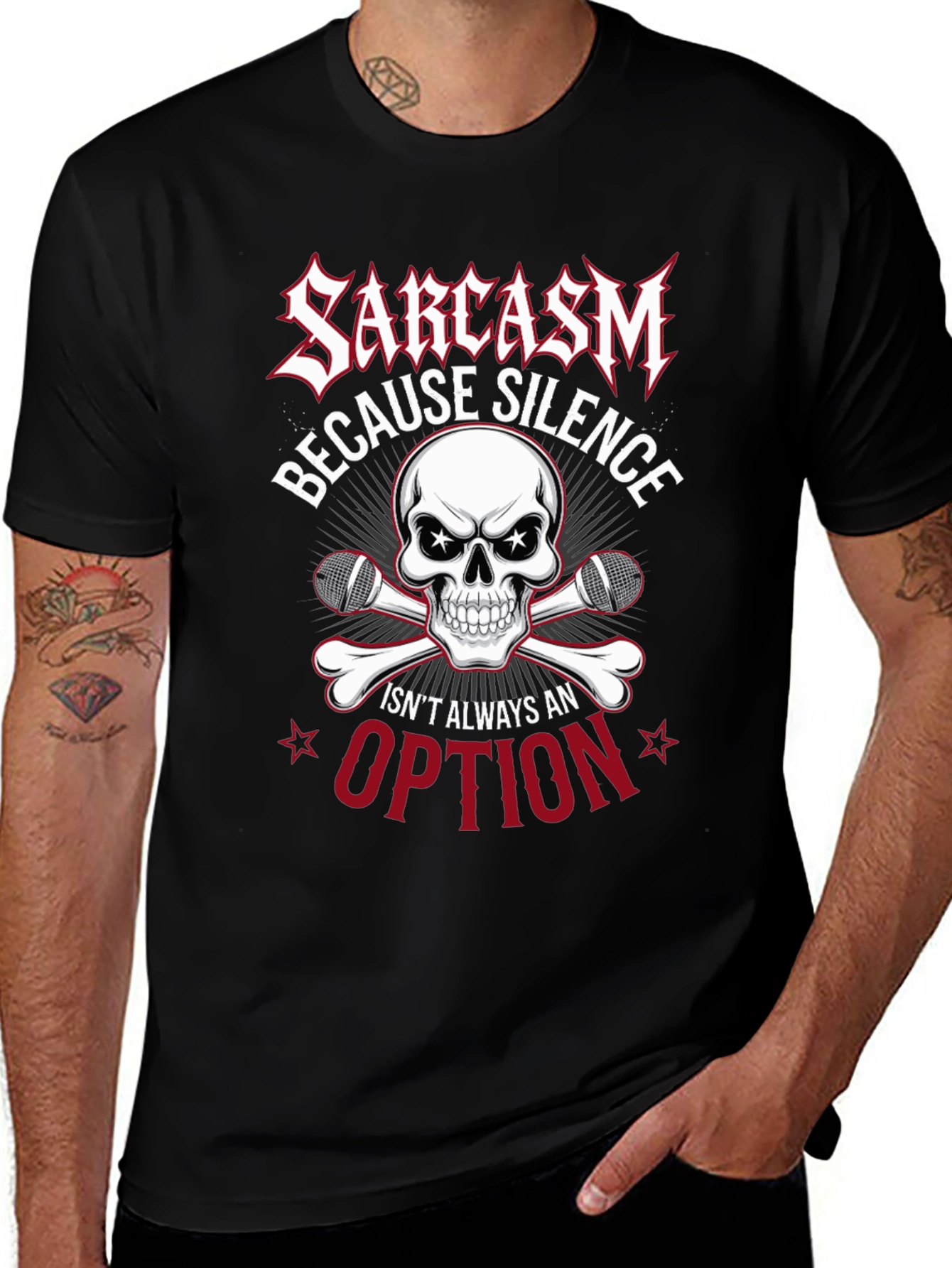 Sarcasm Skull T-Shirt