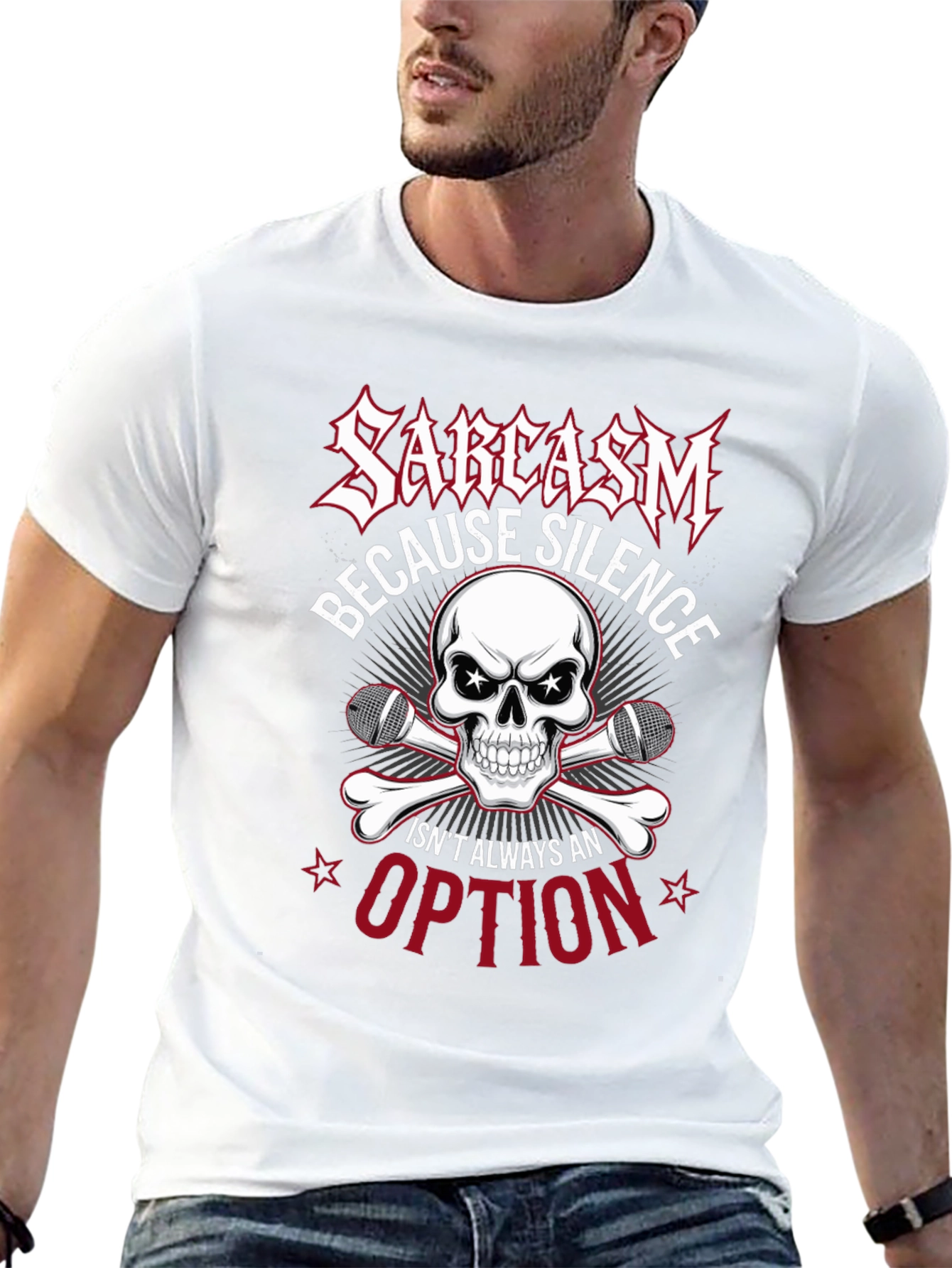 Sarcasm Skull T-Shirt