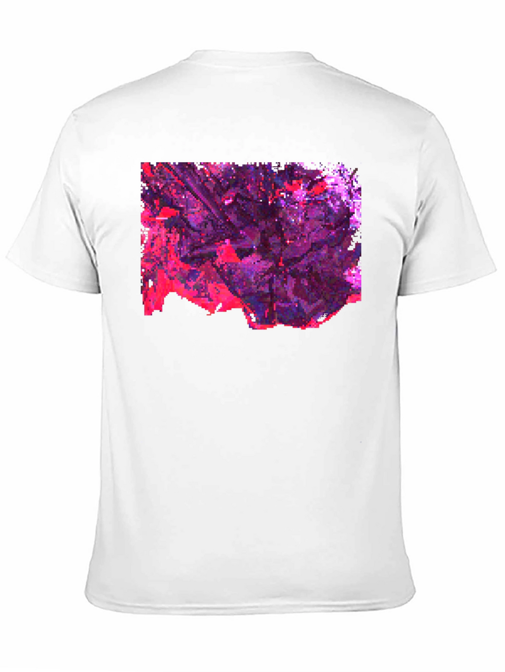 Abstract Pixelated Art Black T-Shirt