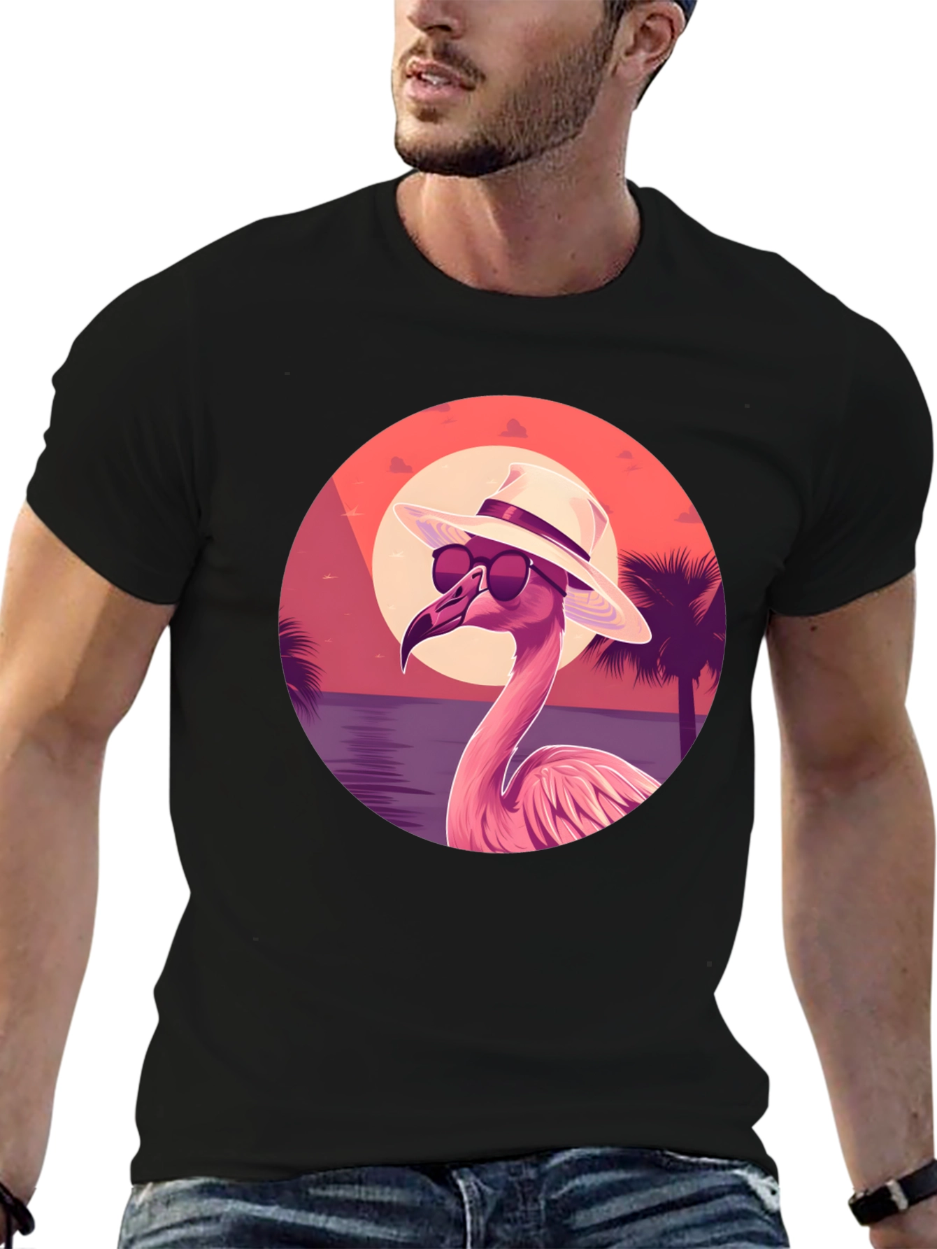 Tropical Flamingo T-Shirt - Summer Vibes