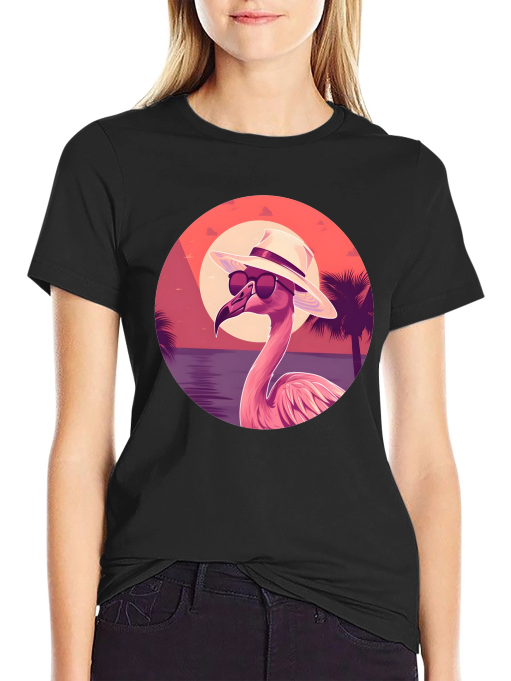 Tropical Flamingo T-Shirt - Summer Vibes
