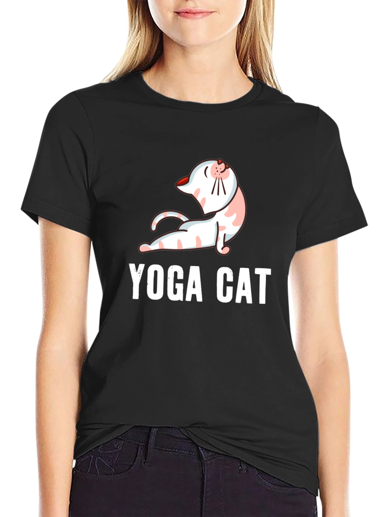 Yoga Cat T-Shirt - Funny & Comfortable Cotton Tee
