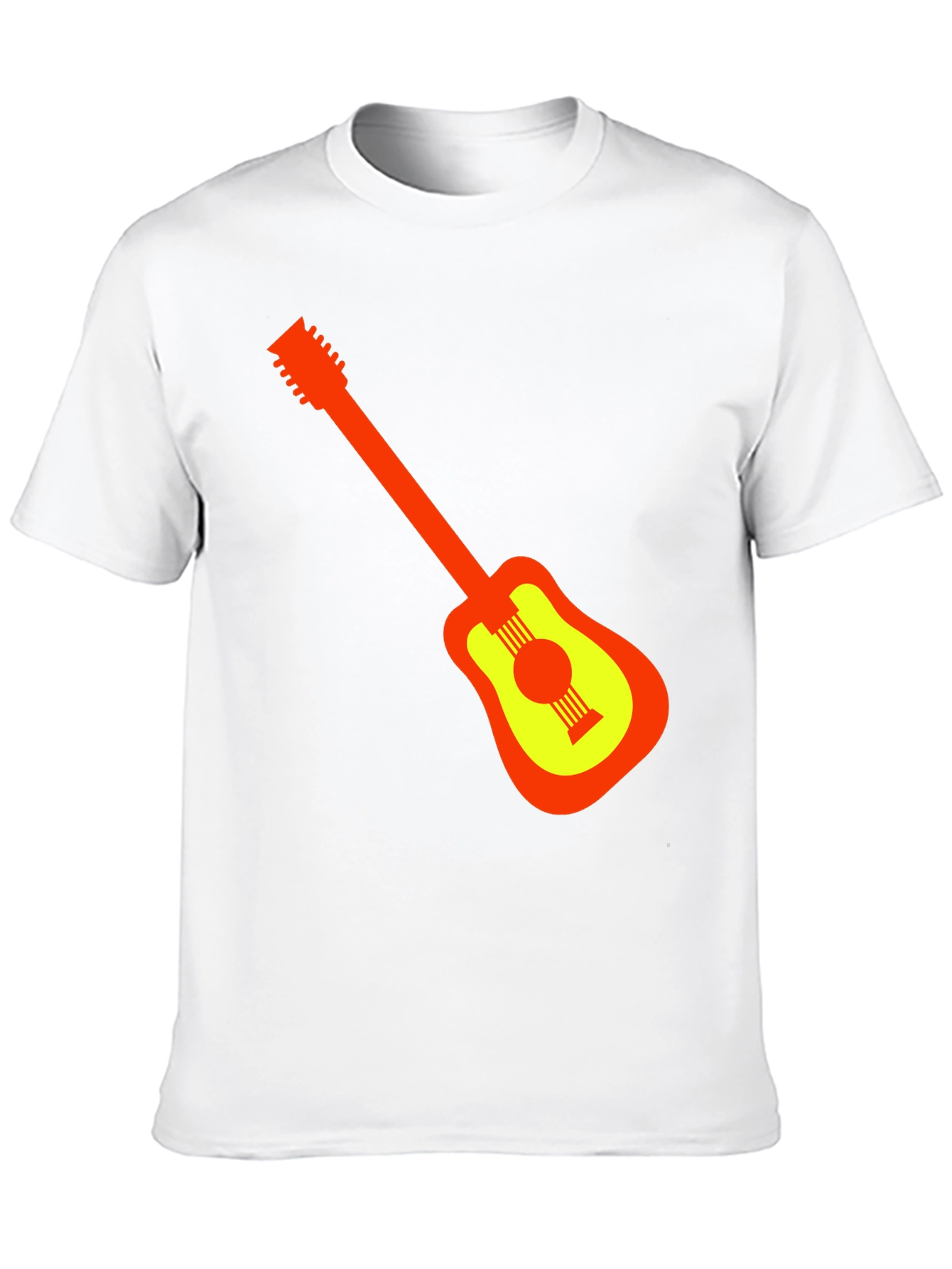 Guitar Graphic Black T-Shirt - Stylish Music Lover Tee