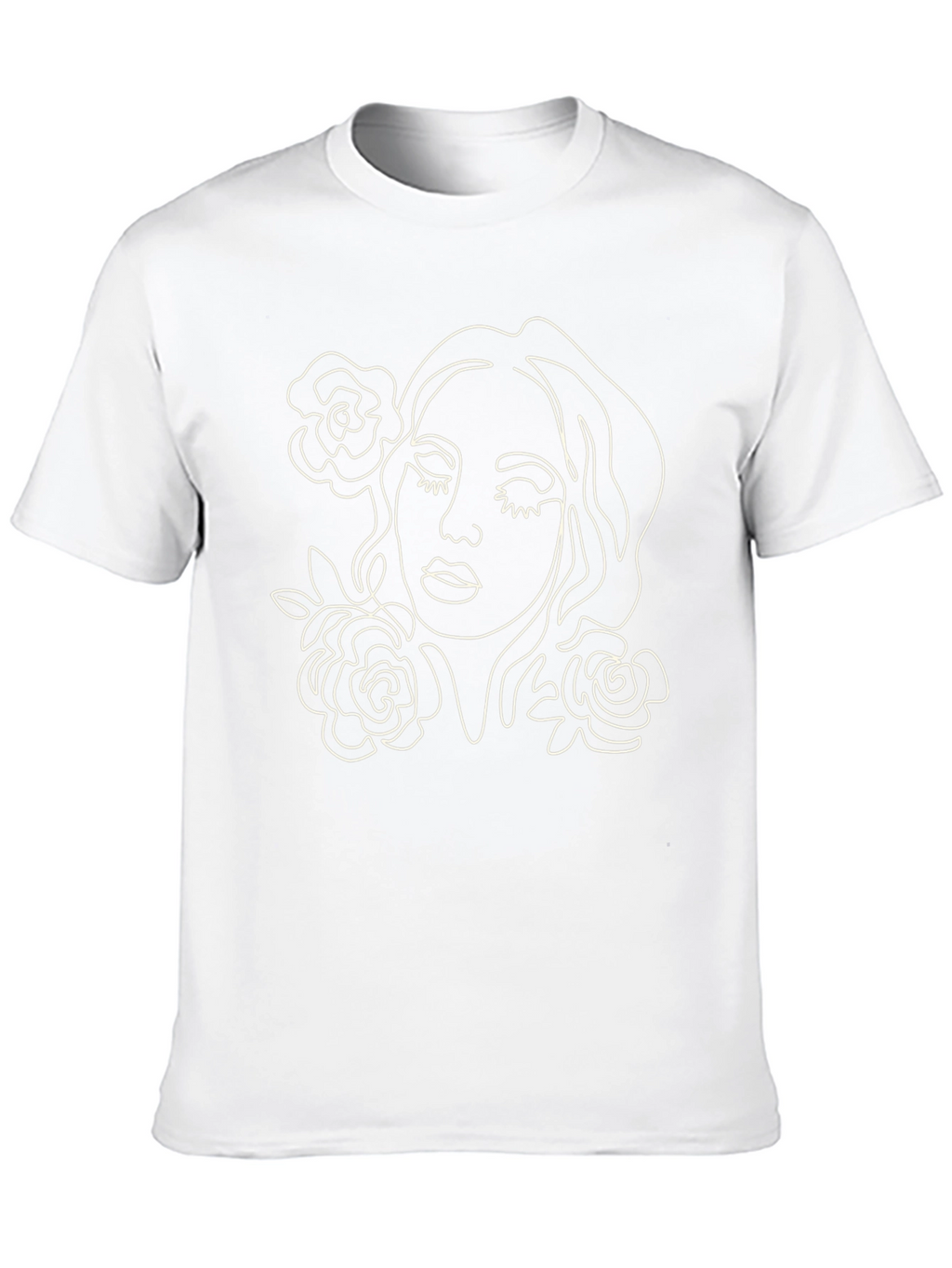 Minimalist Rose Woman Graphic T-Shirt