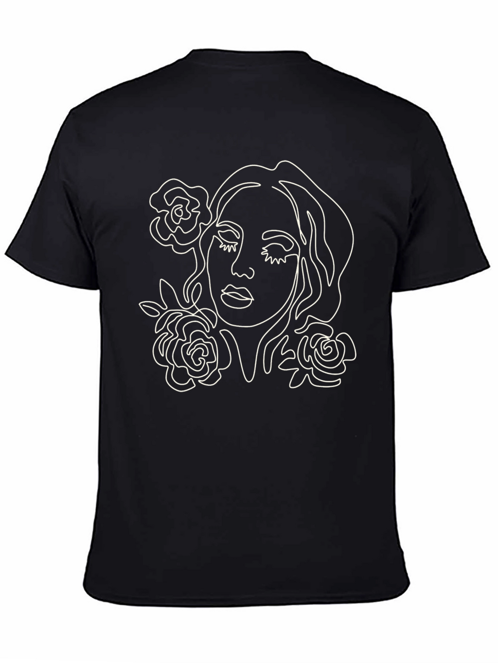 Minimalist Rose Woman Graphic T-Shirt