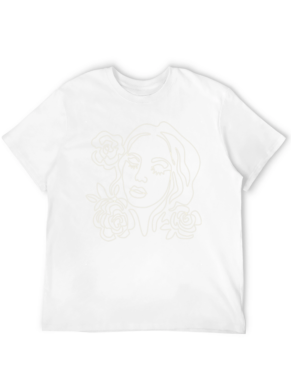 Minimalist Rose Woman Graphic T-Shirt