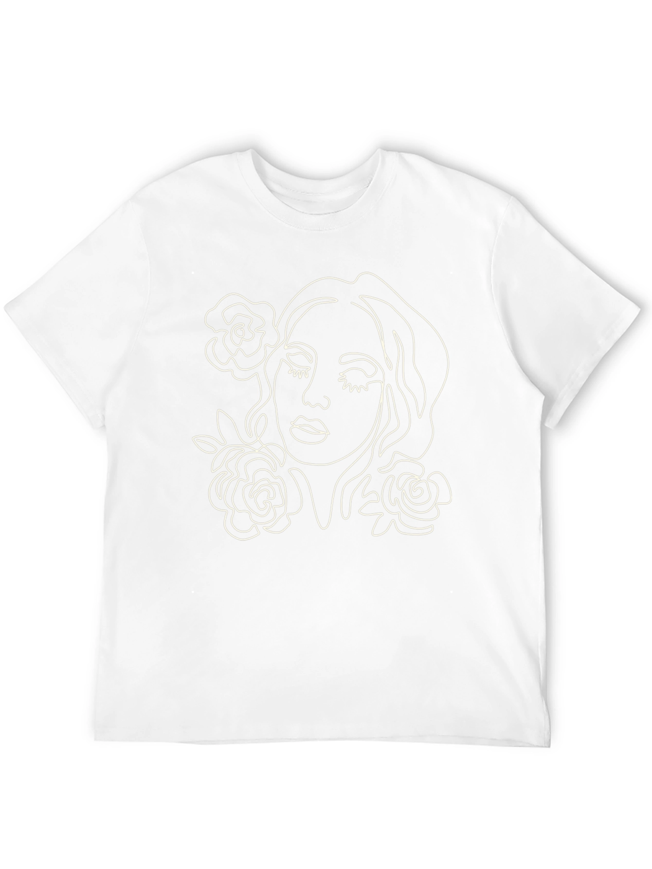 Minimalist Rose Woman Graphic T-Shirt