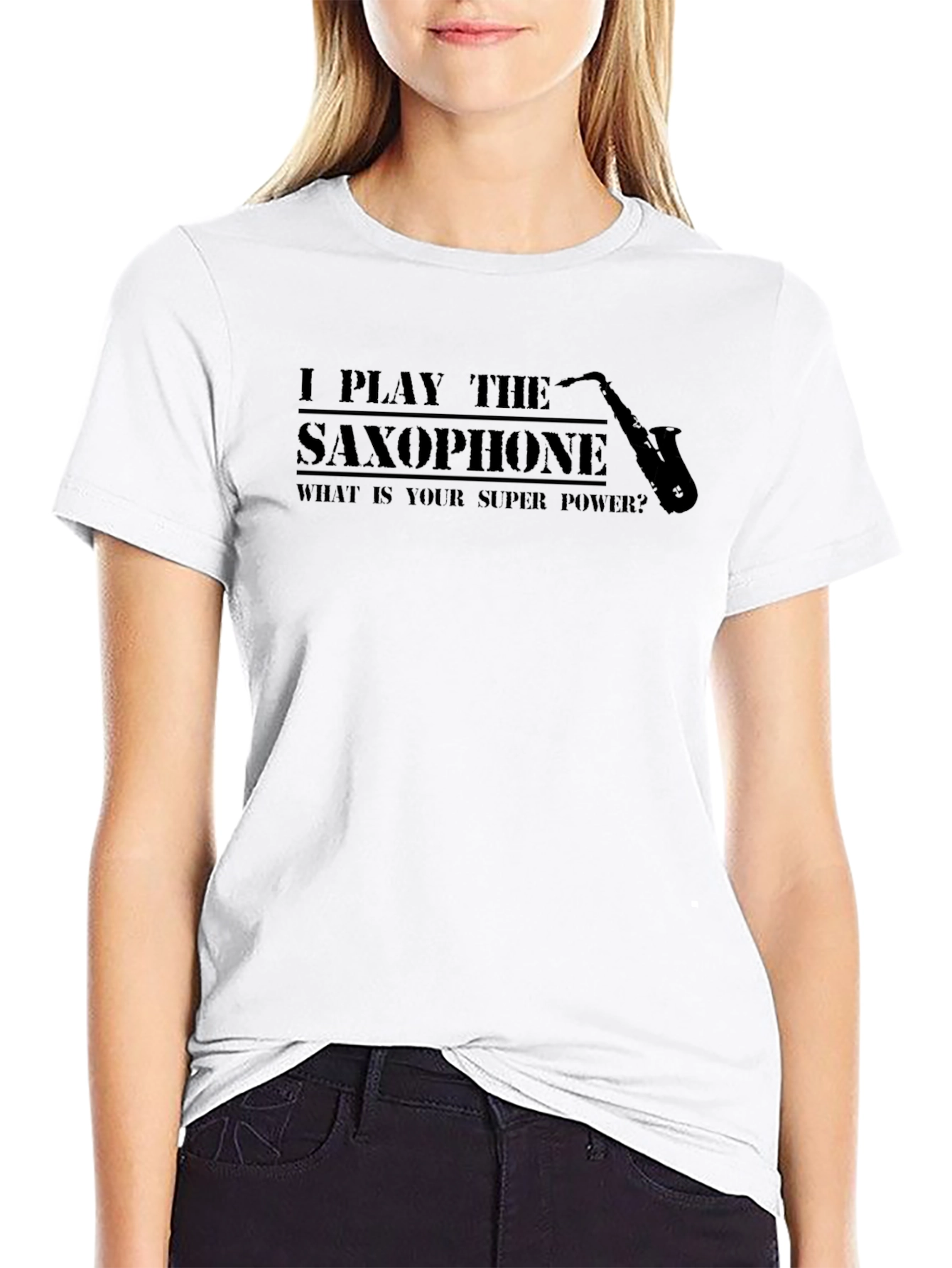 Saxophone Player Super Power Tee