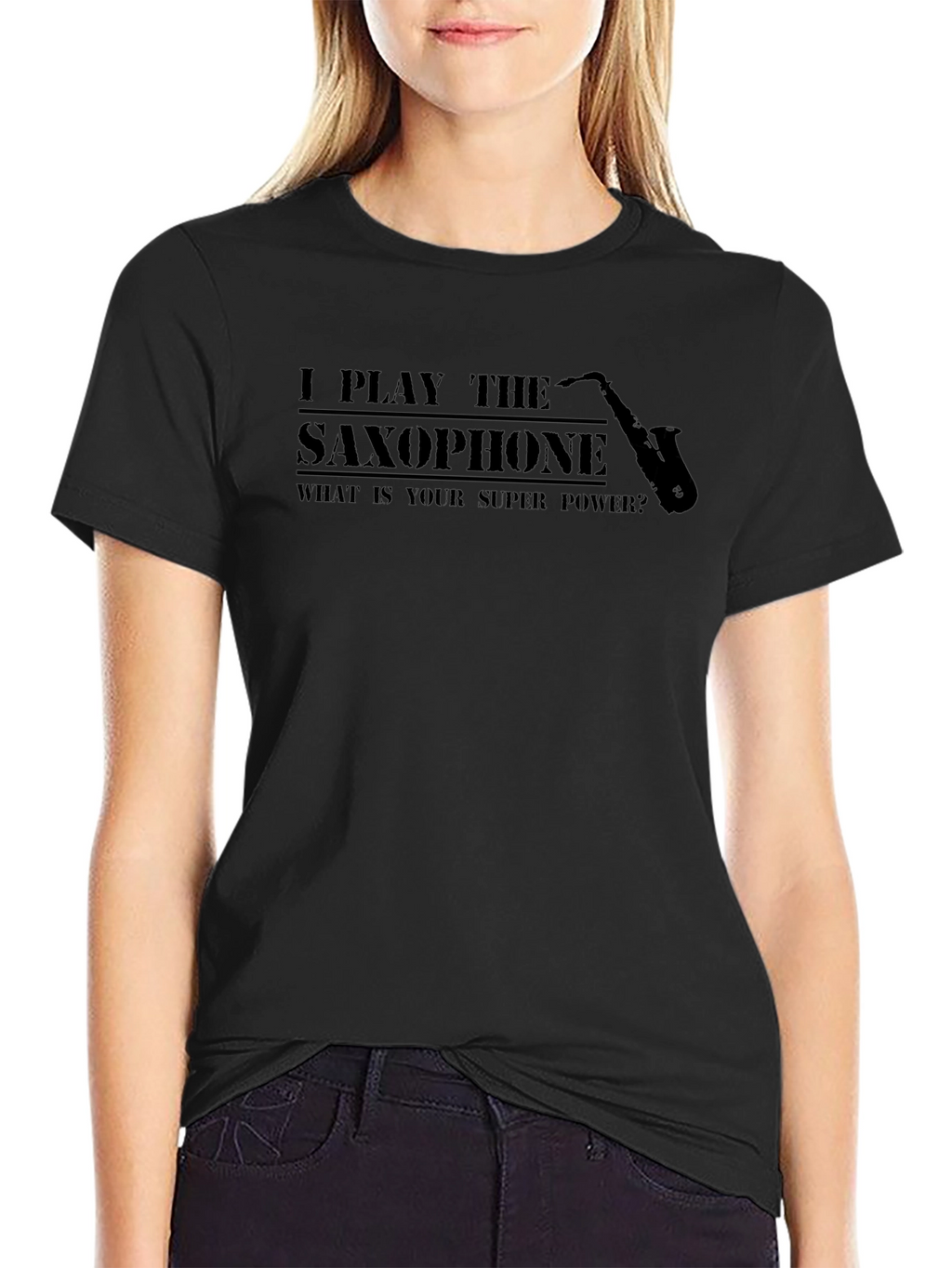 Saxophone Player Super Power Tee