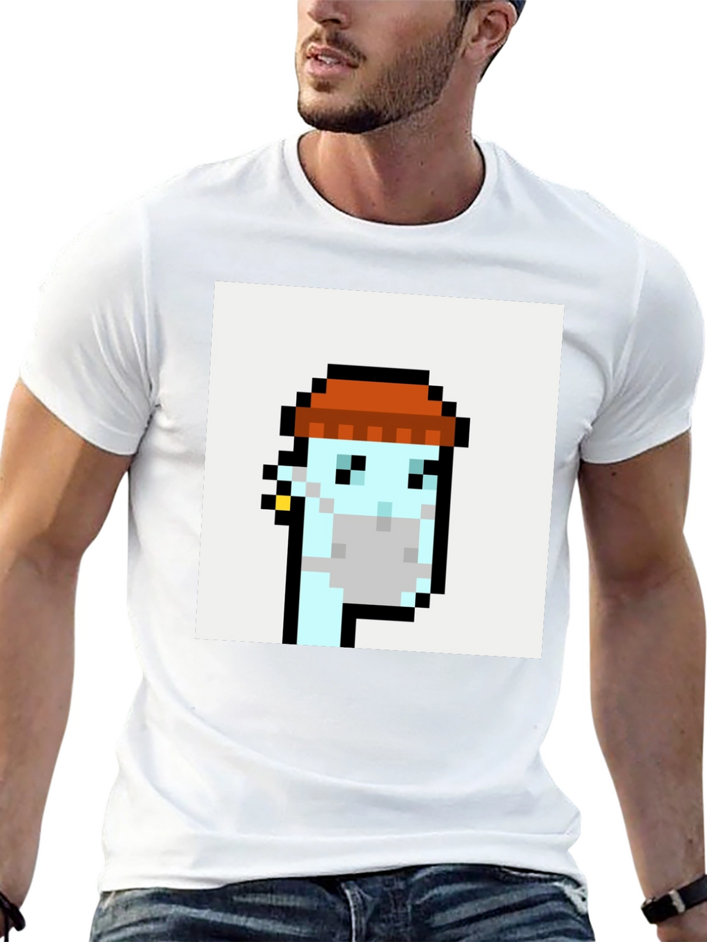 Pixel Art Crypto Punk Black T-Shirt