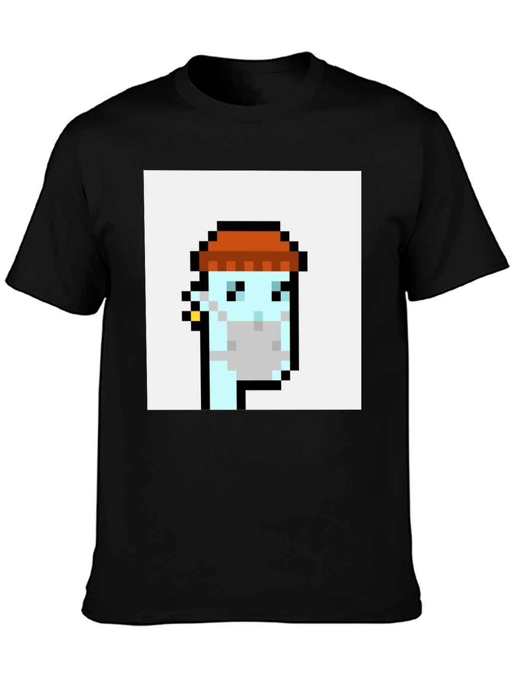 Pixel Art Crypto Punk Black T-Shirt