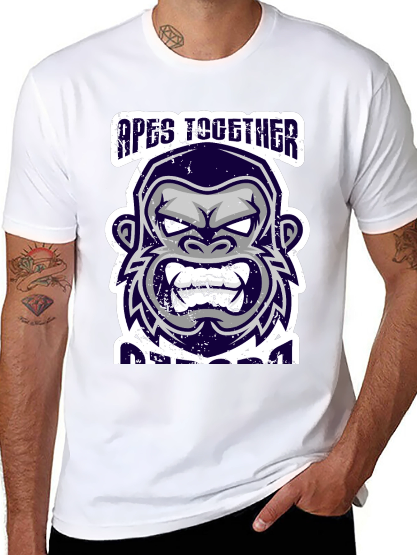 Apes Together Strong Graphic Tee - Black