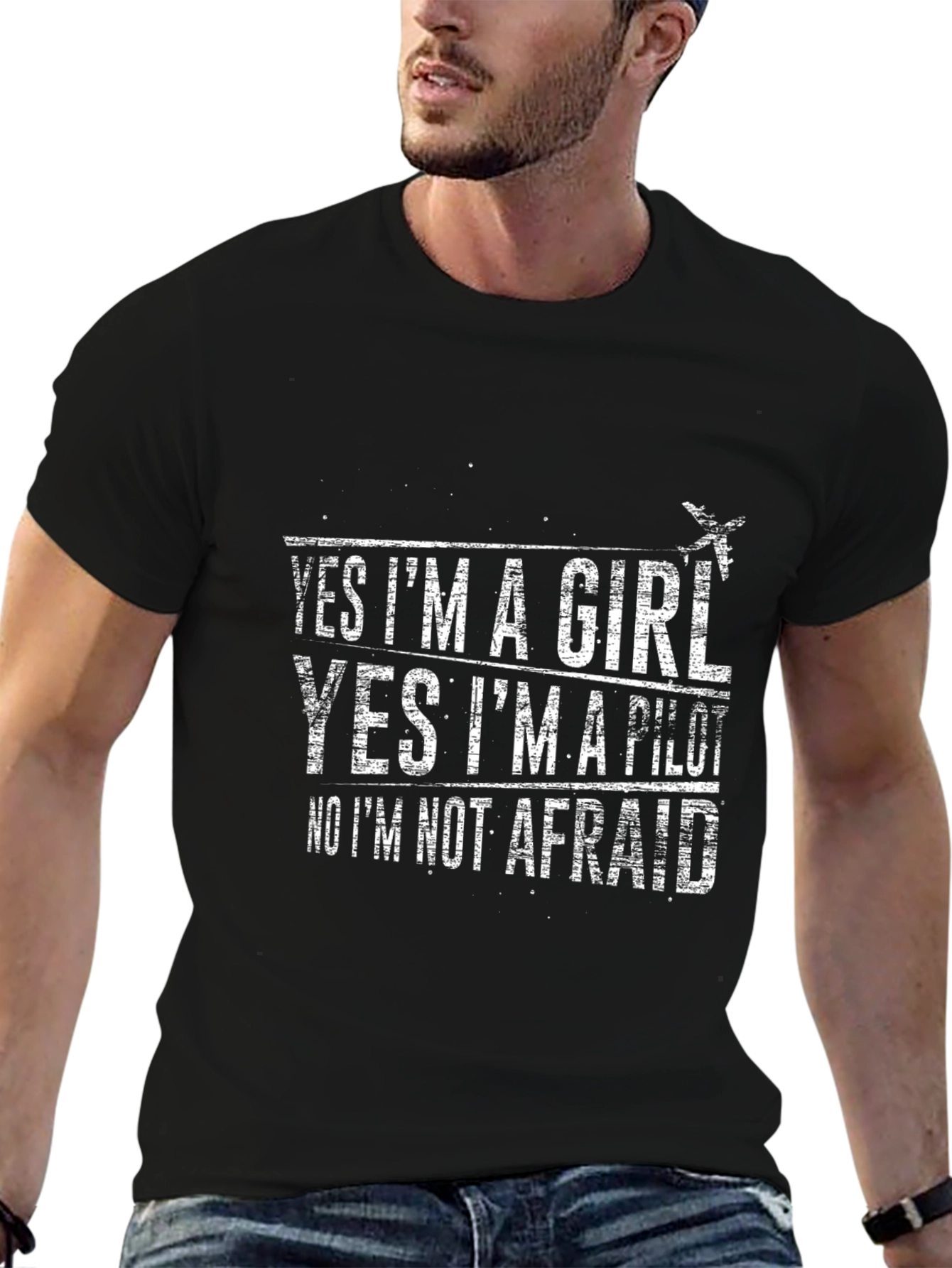 Yes Im a Girl Pilot T-Shirt