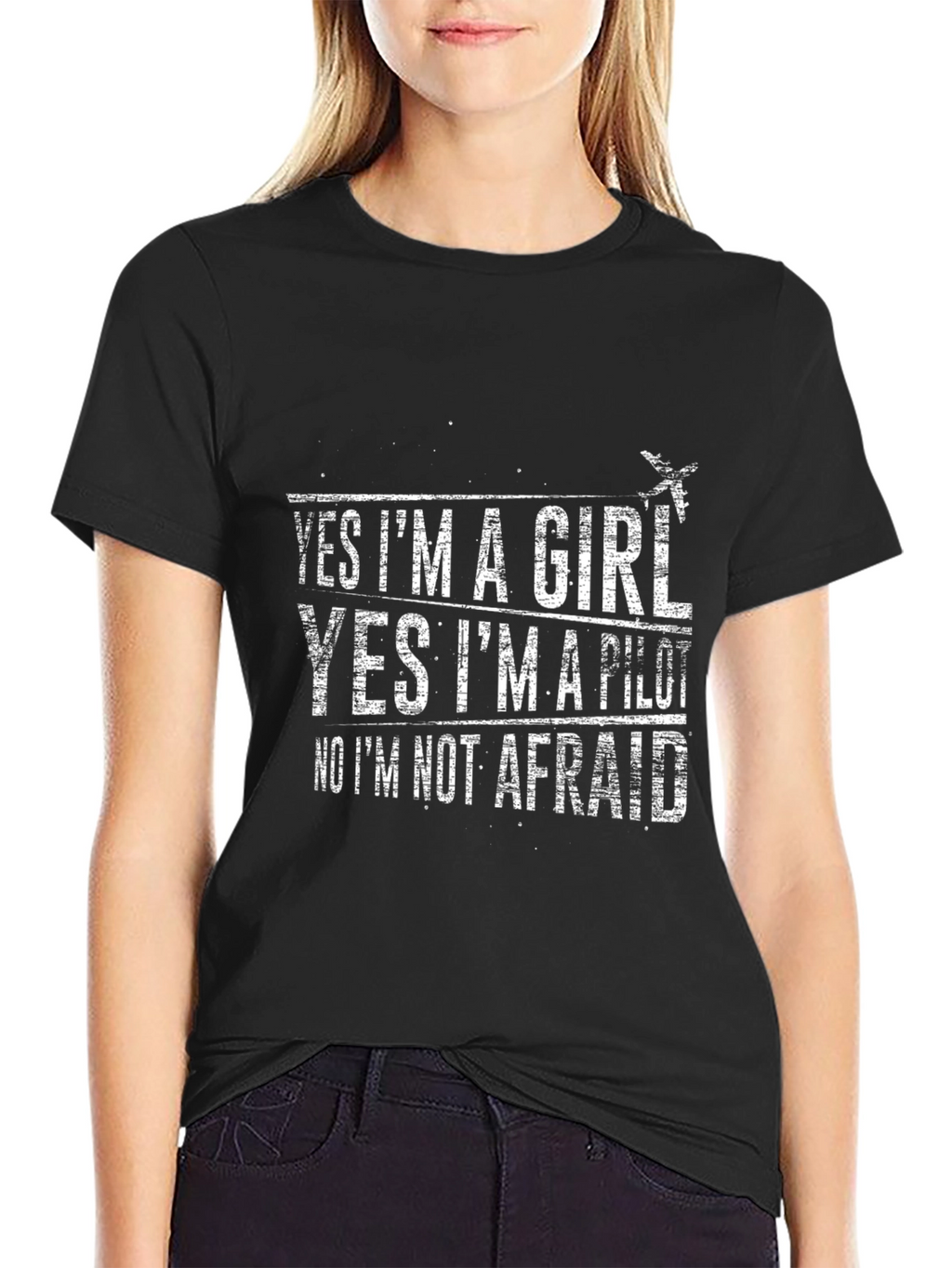 Yes Im a Girl Pilot T-Shirt