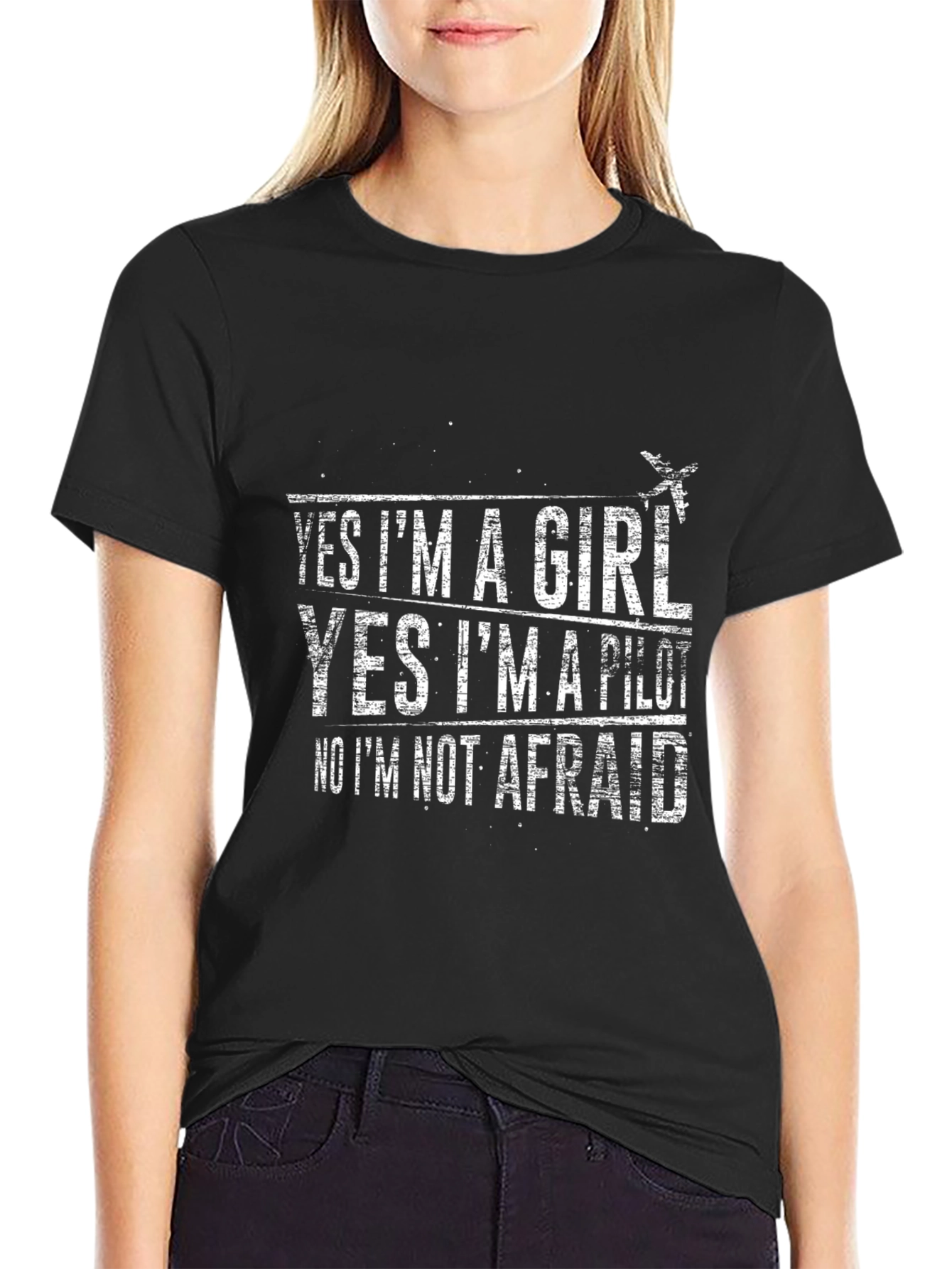 Yes Im a Girl Pilot T-Shirt