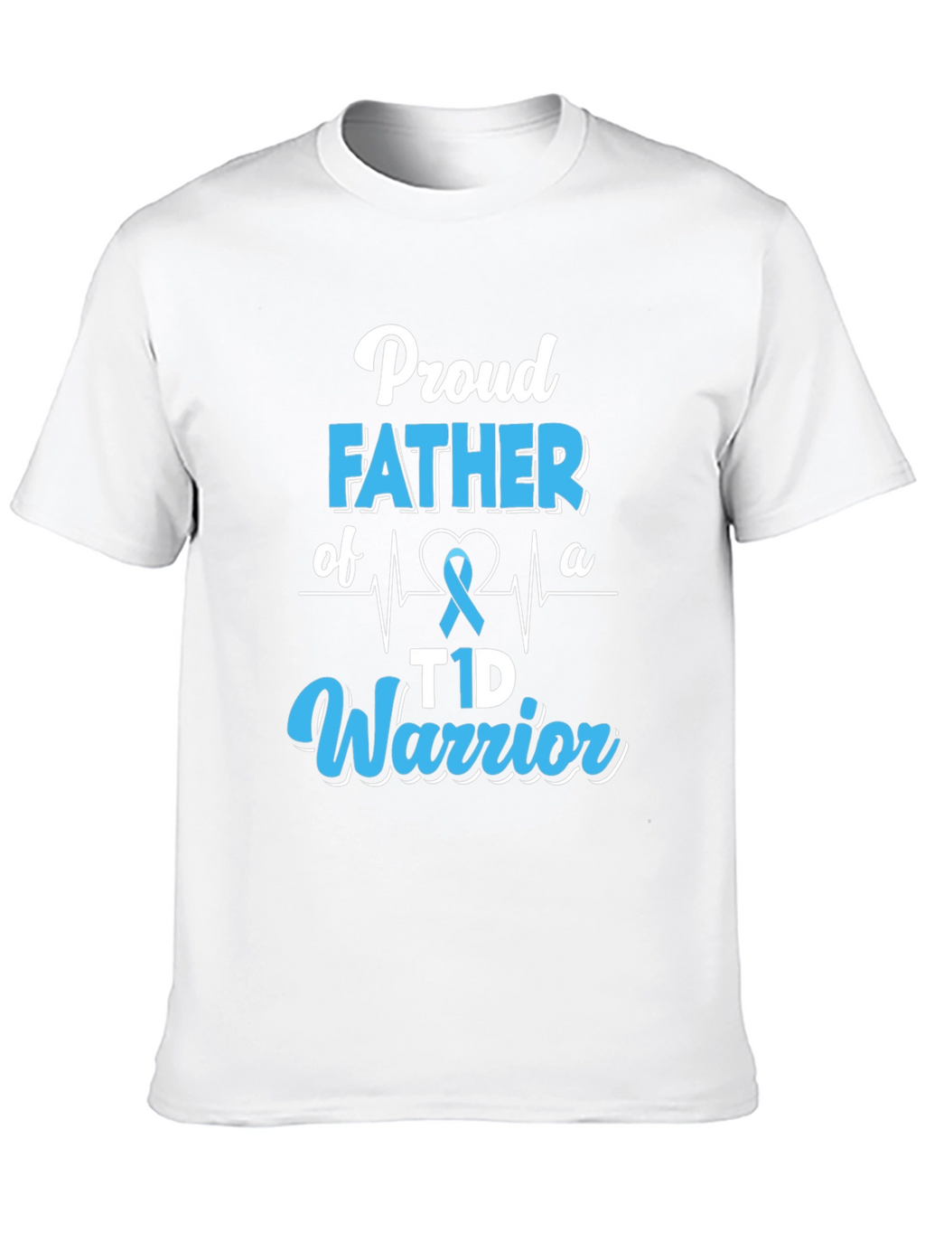 Proud Father T1D Warrior Graphic T-Shirt