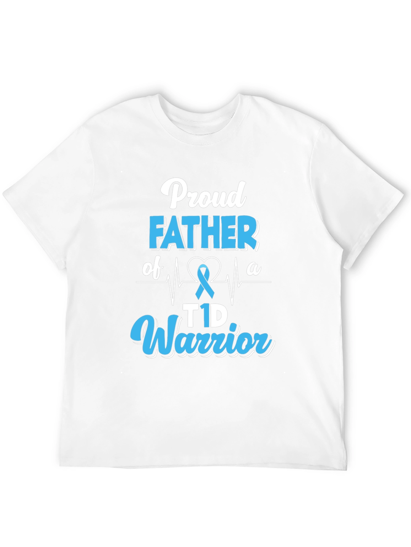 Proud Father T1D Warrior Graphic T-Shirt