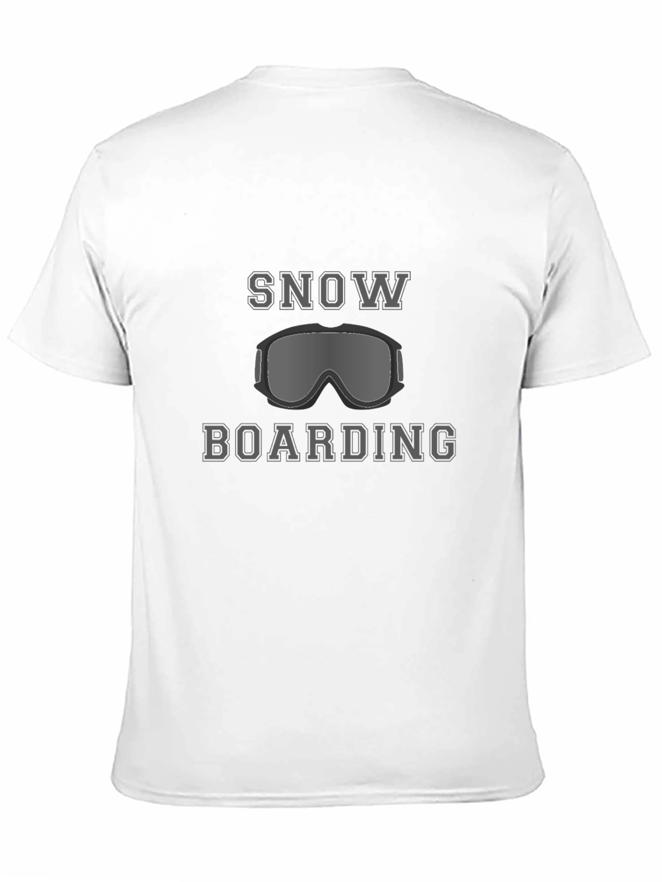 Snowboarding Graphic Tee - Black Casual T-Shirt