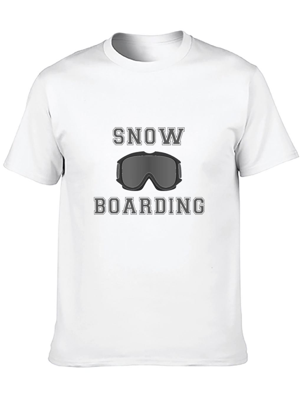 Snowboarding Graphic Tee - Black Casual T-Shirt