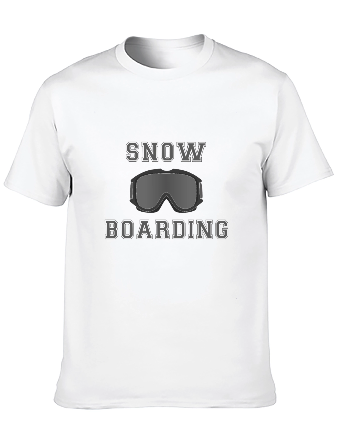 Snowboarding Graphic Tee - Black Casual T-Shirt