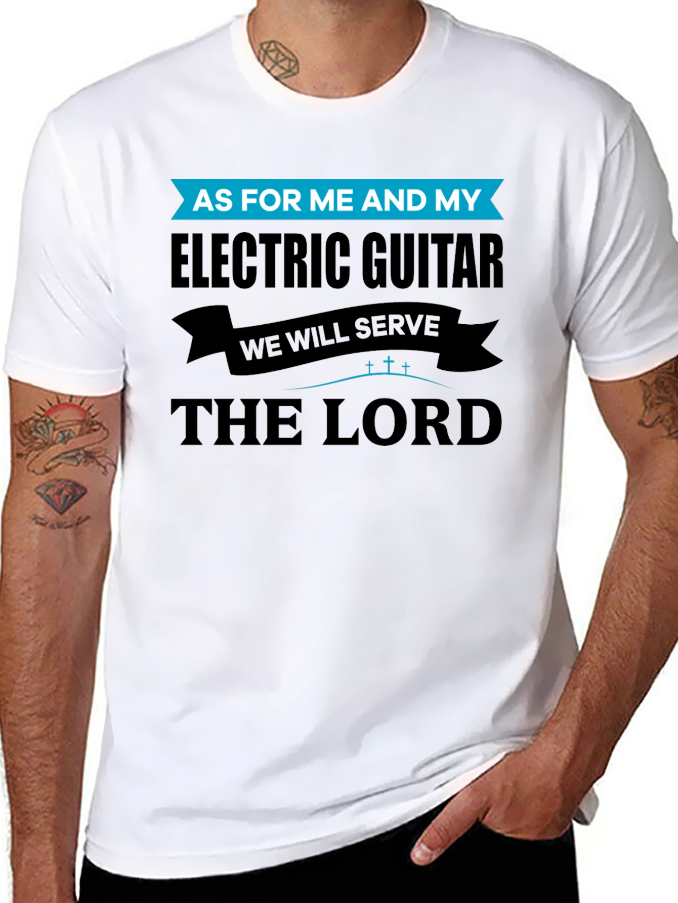 Electric Guitar & Lord T-Shirt - Black