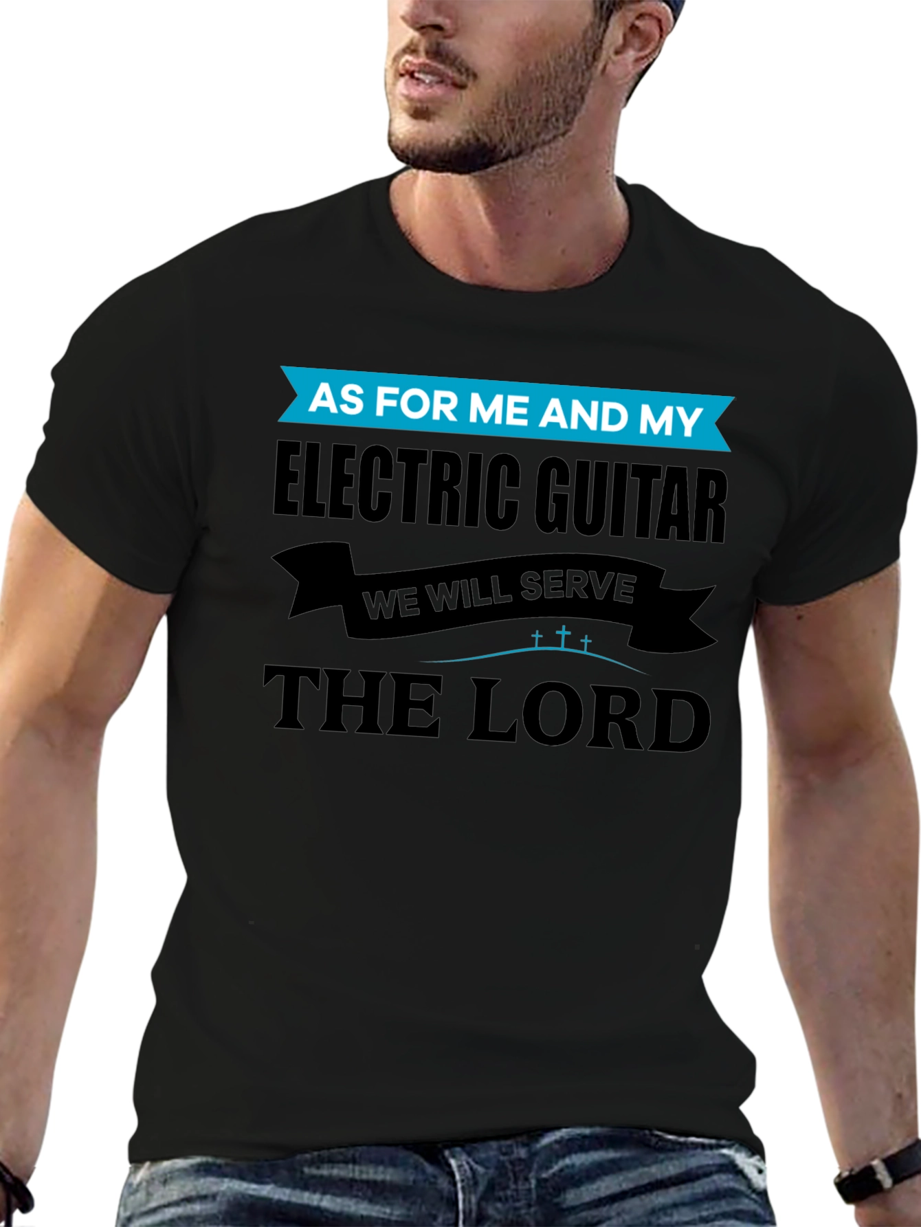 Electric Guitar & Lord T-Shirt - Black