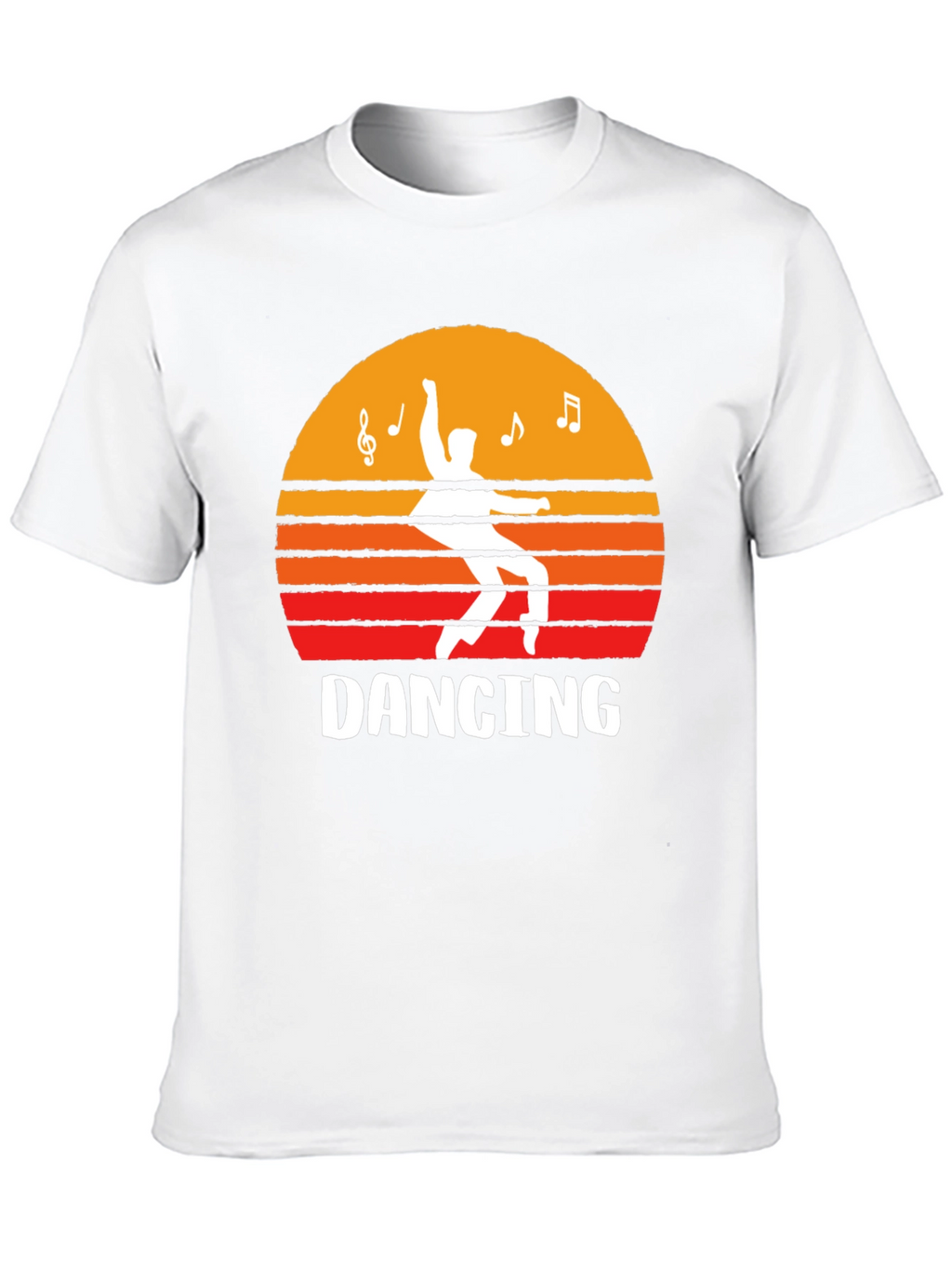 Dancing Sunset Graphic Tee - Black