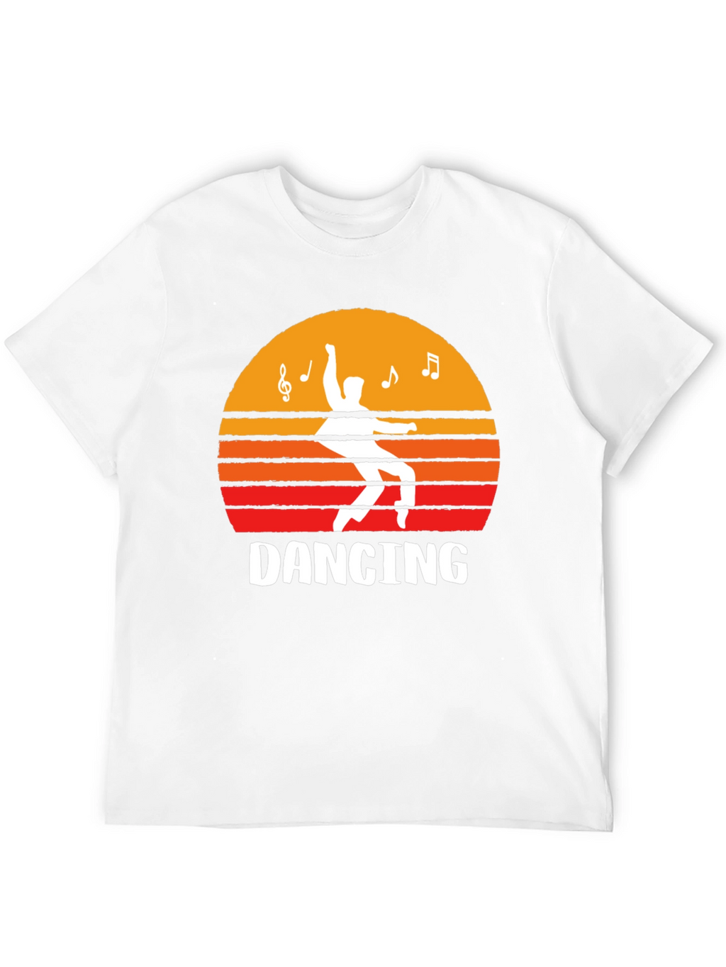 Dancing Sunset Graphic Tee - Black