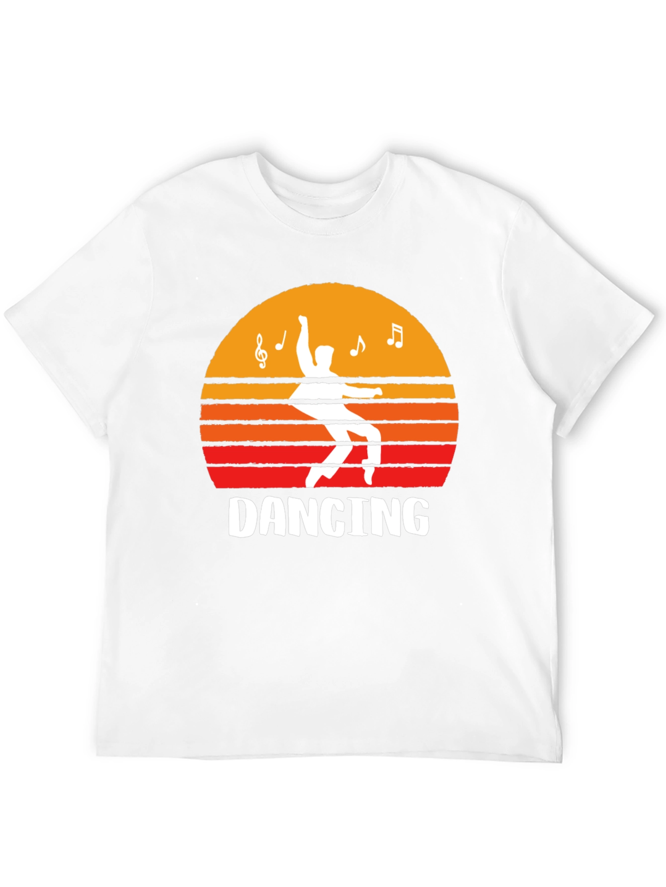 Dancing Sunset Graphic Tee - Black