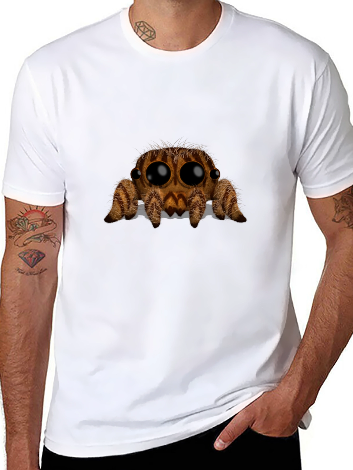 Spider Graphic Tee - Creepy Cute T-Shirt
