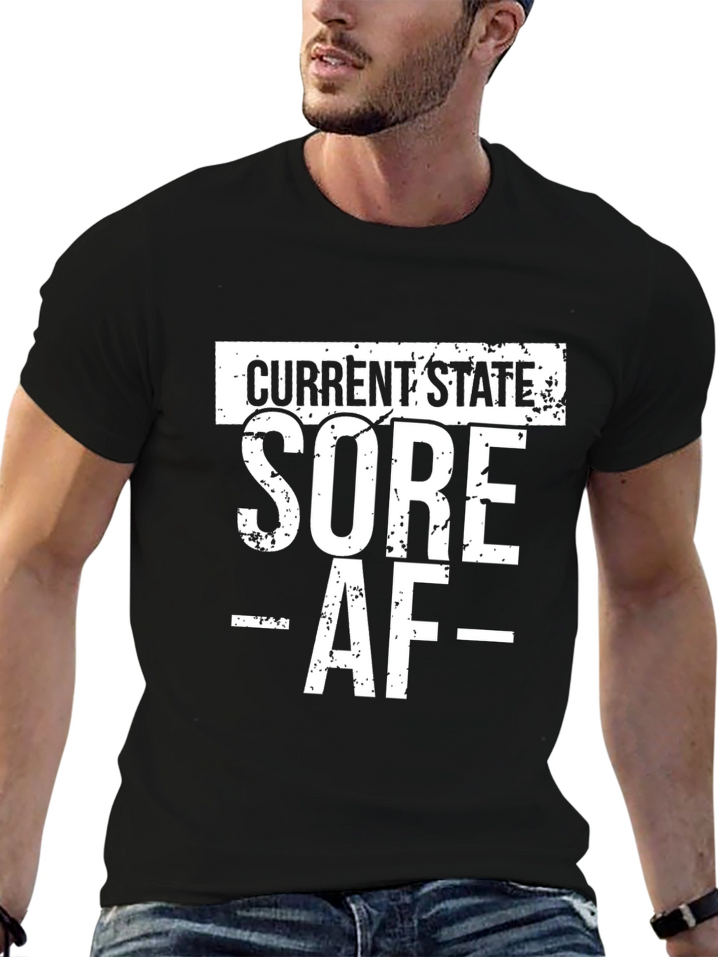 Current State Sore AF Graphic T-Shirt - Black