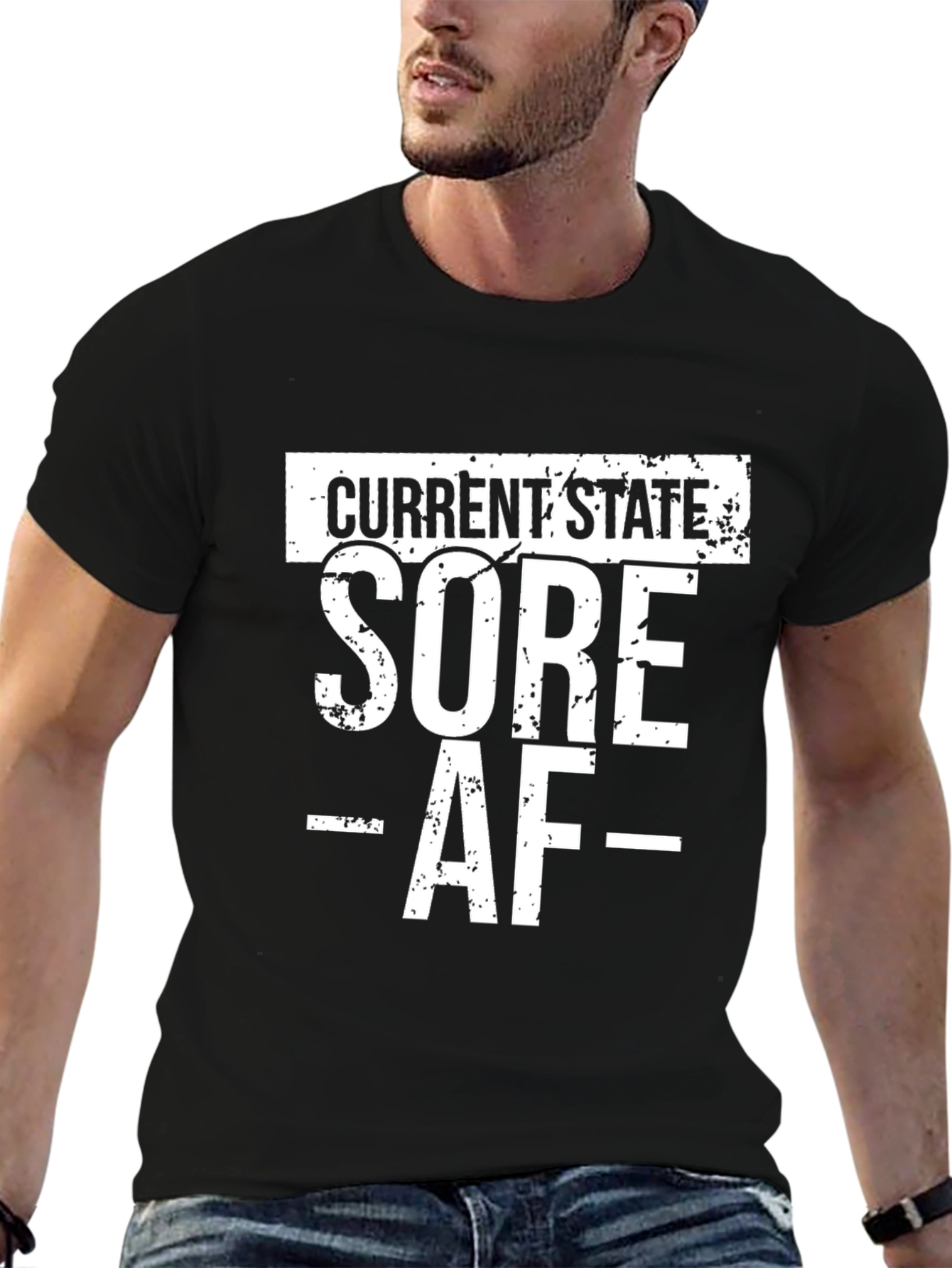 Current State Sore AF Graphic T-Shirt - Black
