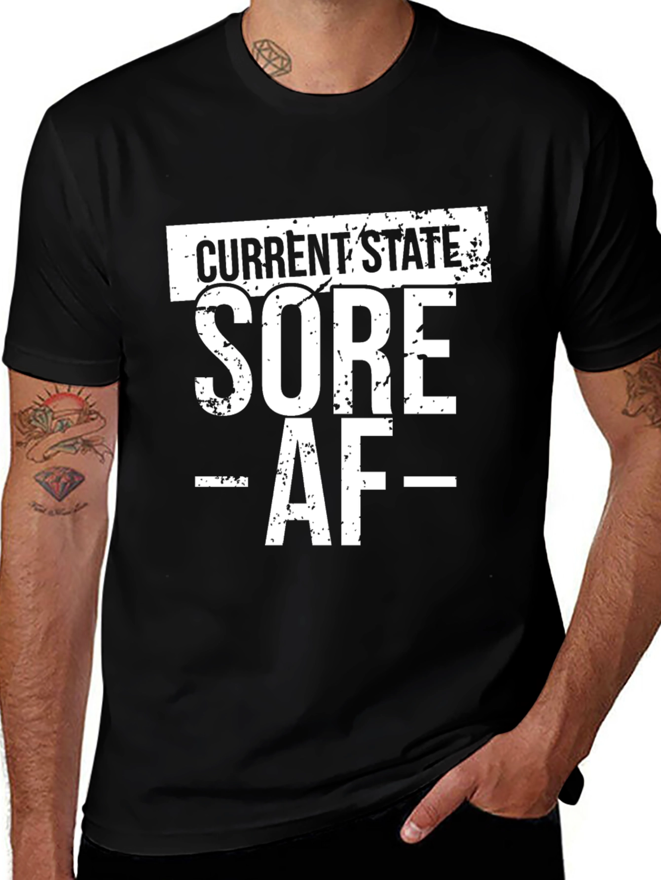 Current State Sore AF Graphic T-Shirt - Black