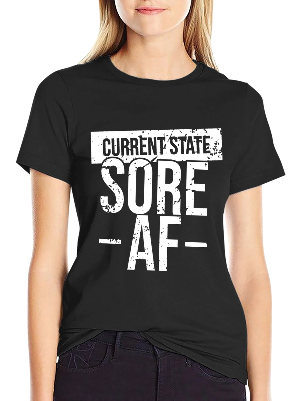 Current State Sore AF Graphic T-Shirt - Black