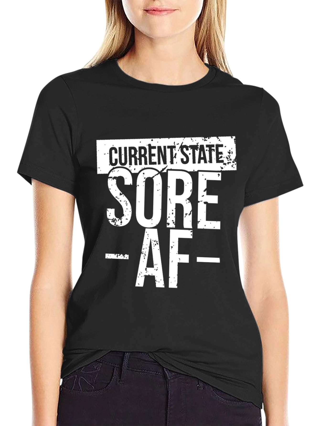 Current State Sore AF Graphic T-Shirt - Black