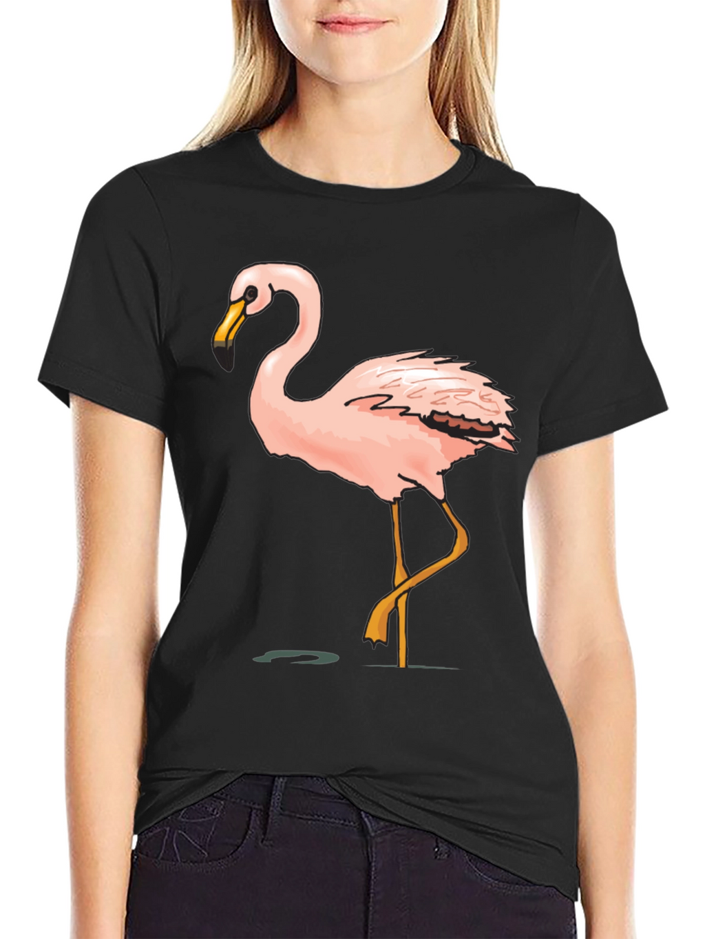 Black Flamingo Graphic Tee