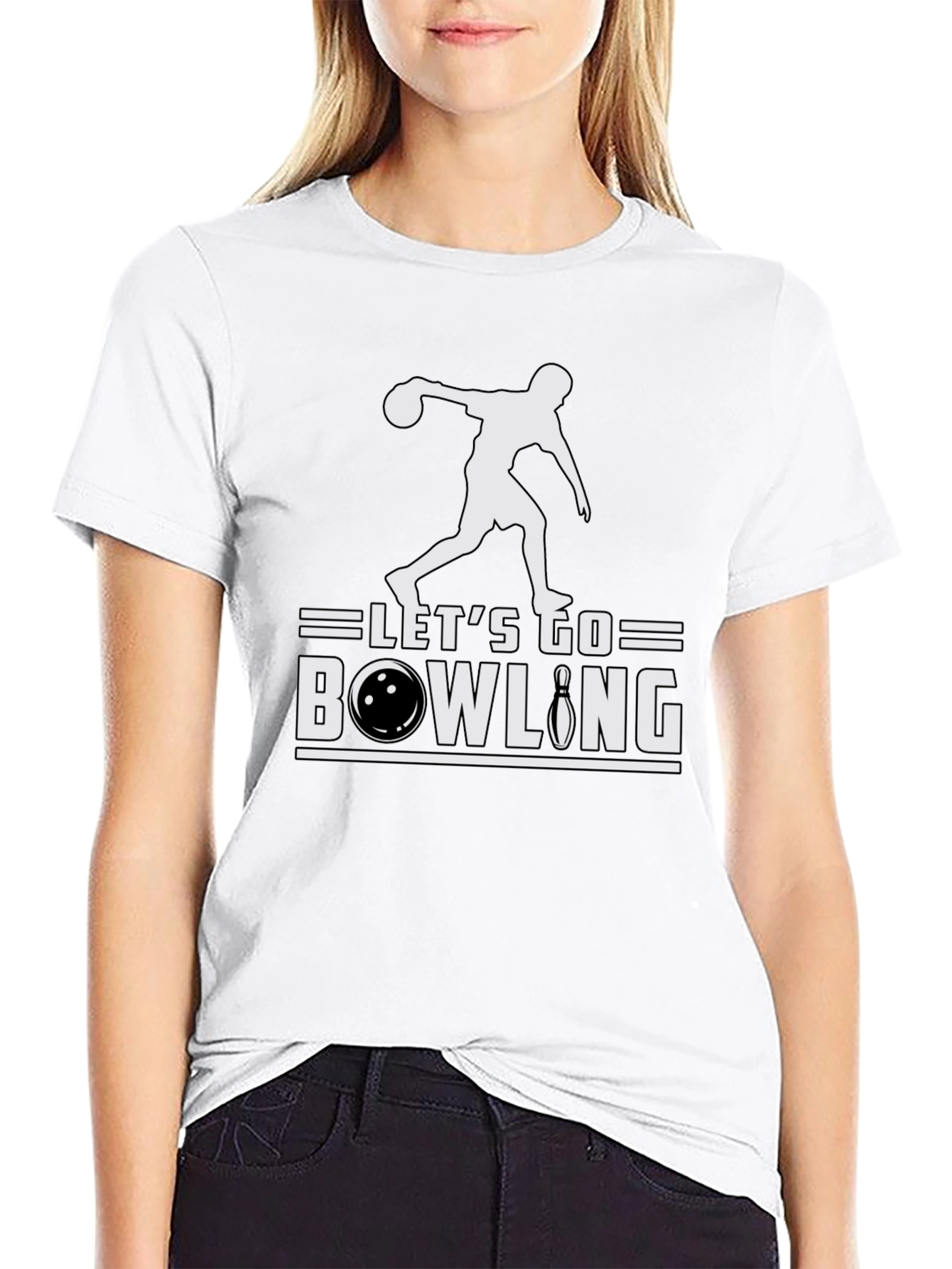Lets Go Bowling T-Shirt - Strike Design